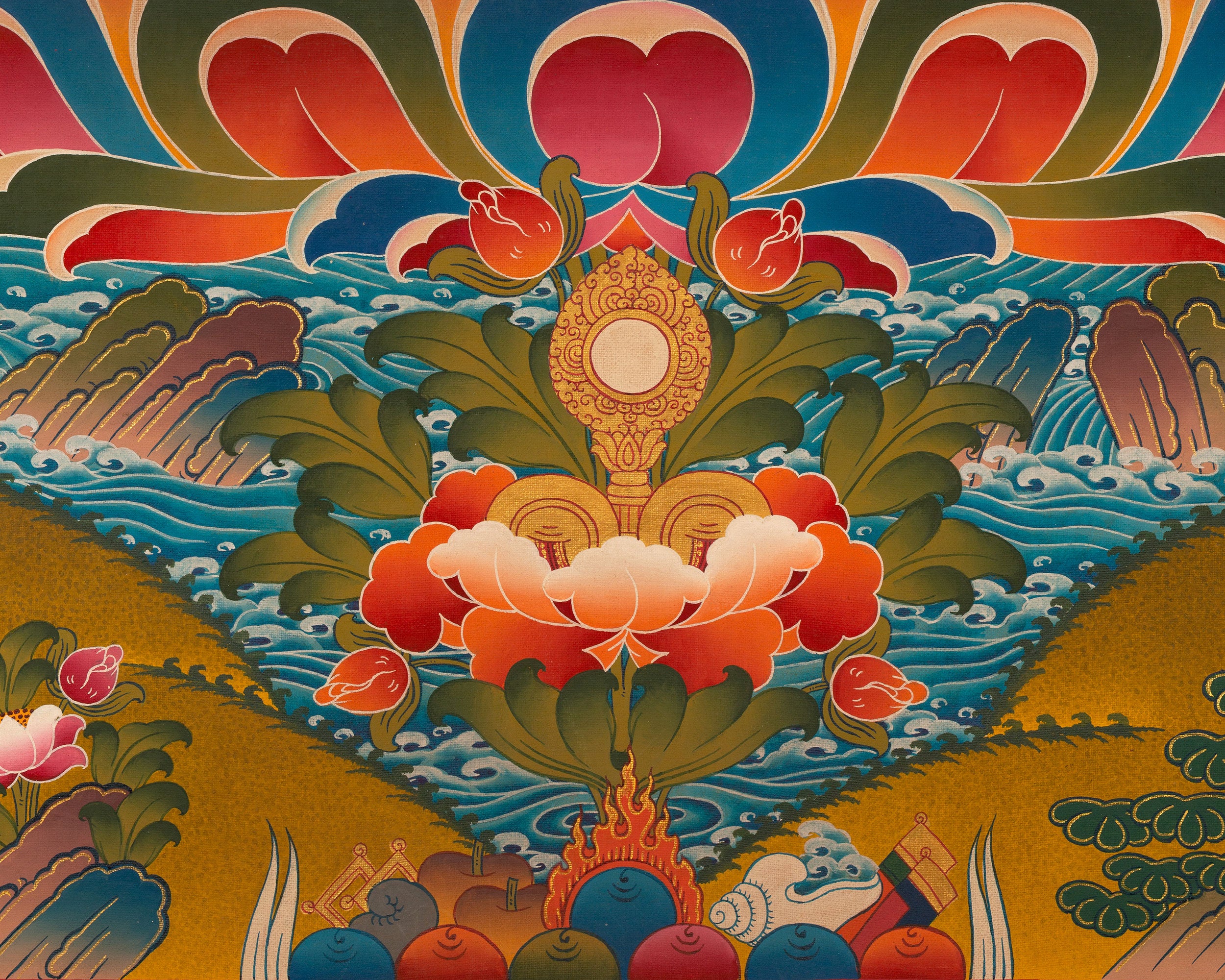 Manjushree Thangka | Bodhisattva Of Wisdom | Wall Decors