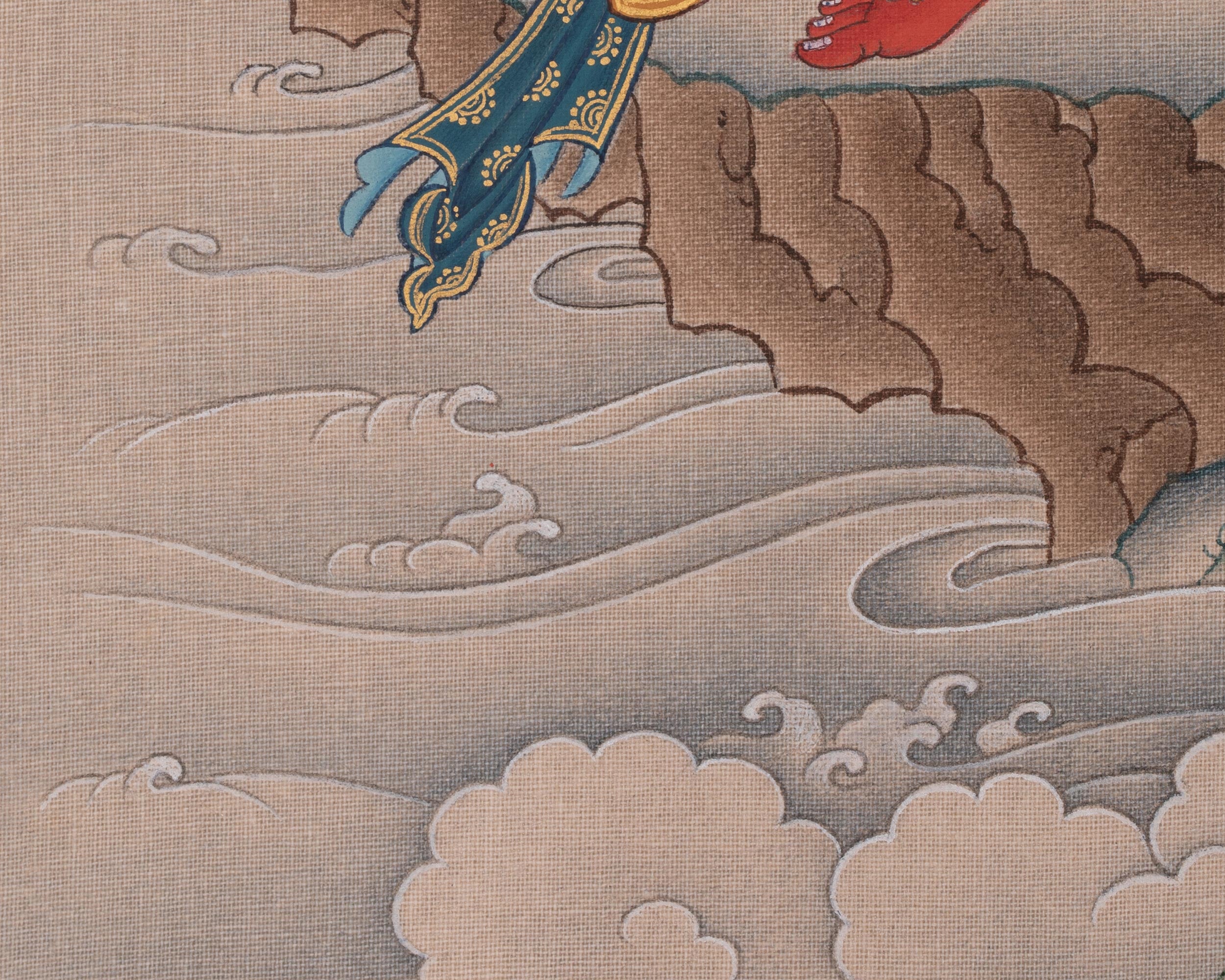 Red Tara Buddhist Art | Embodies The Power of Magnetization, and Transformation
