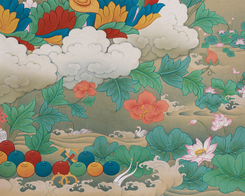 The Great Master Guru Rinpoche Thangka | Exclusive Art of Enlightenment