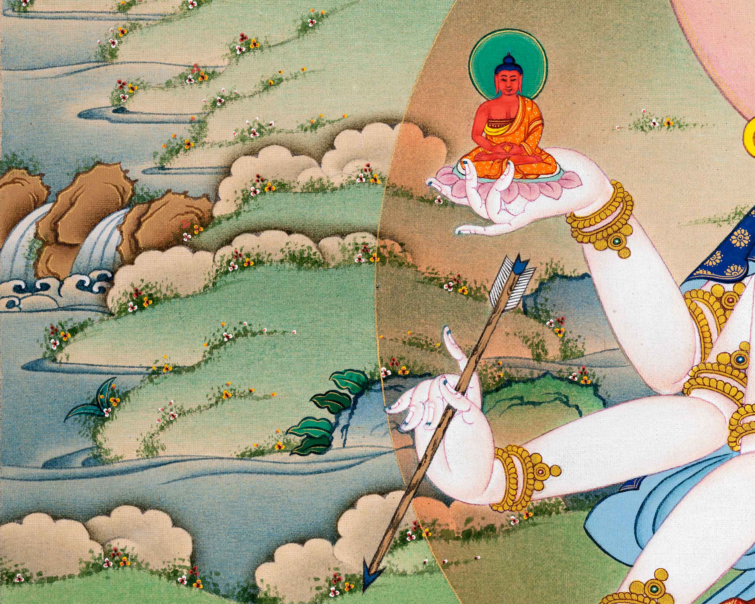 Namgyalma Thangka Print | The Goddess of Longevity | High-Quality Giclee Print