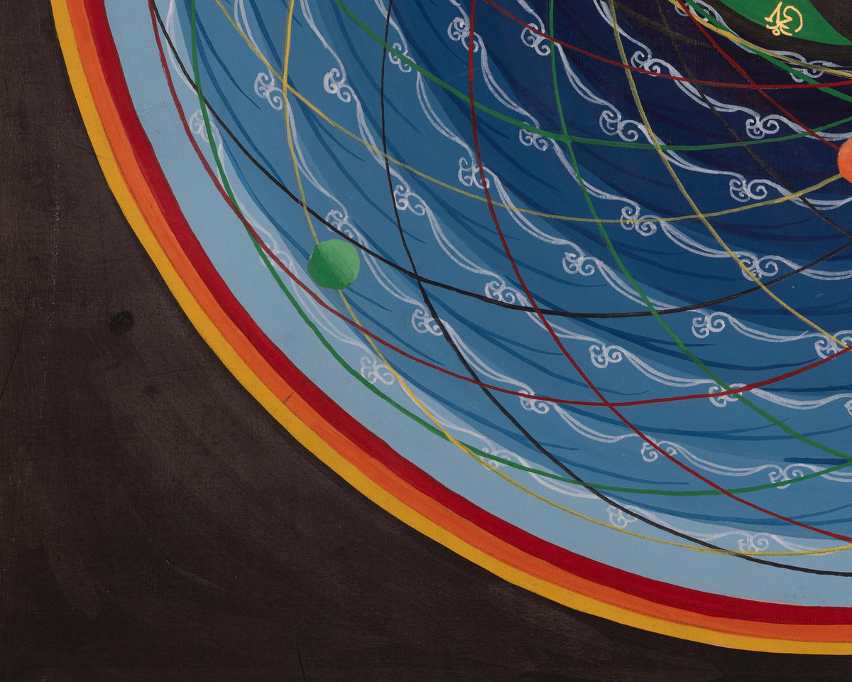 Sacred Mantra Mandala | Himalayan Meditation Artwork