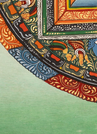 Vintage Shakyamuni Buddha Mandala | Tibetan Thangka for Enlightenment