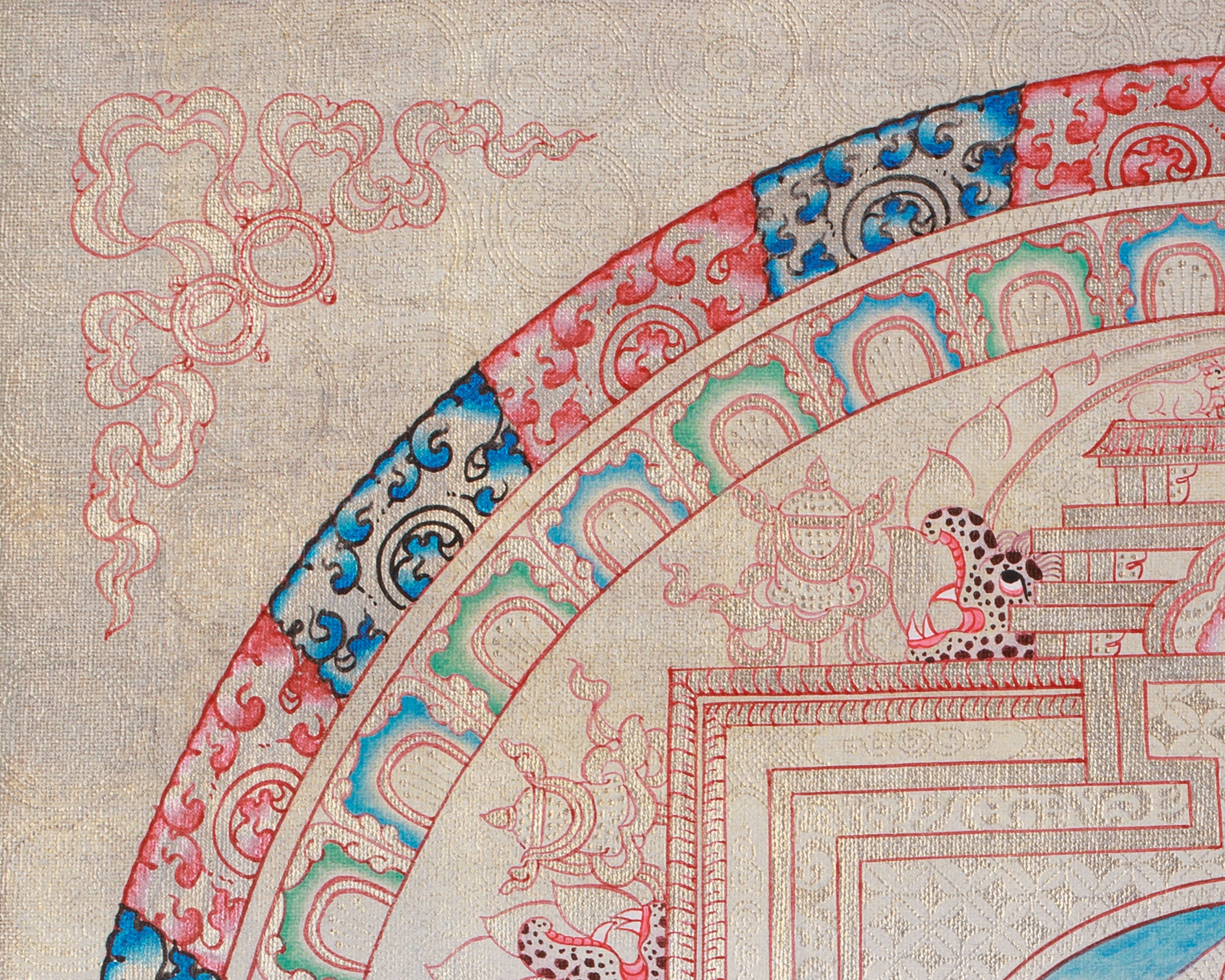 Traditional 1000 Armed Chenrezig Mandala |  Avalokiteshvara Art