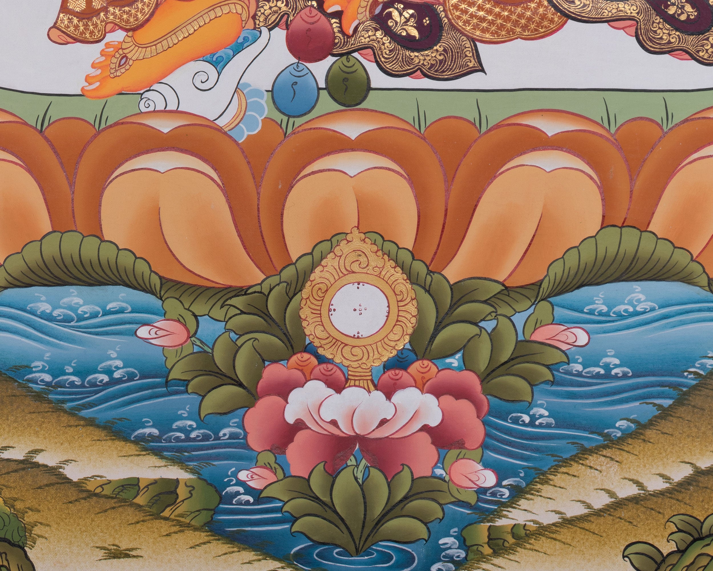 Guardian Of Prosperity Dzambhala Thangka | A Protector of Wealth and Abundance