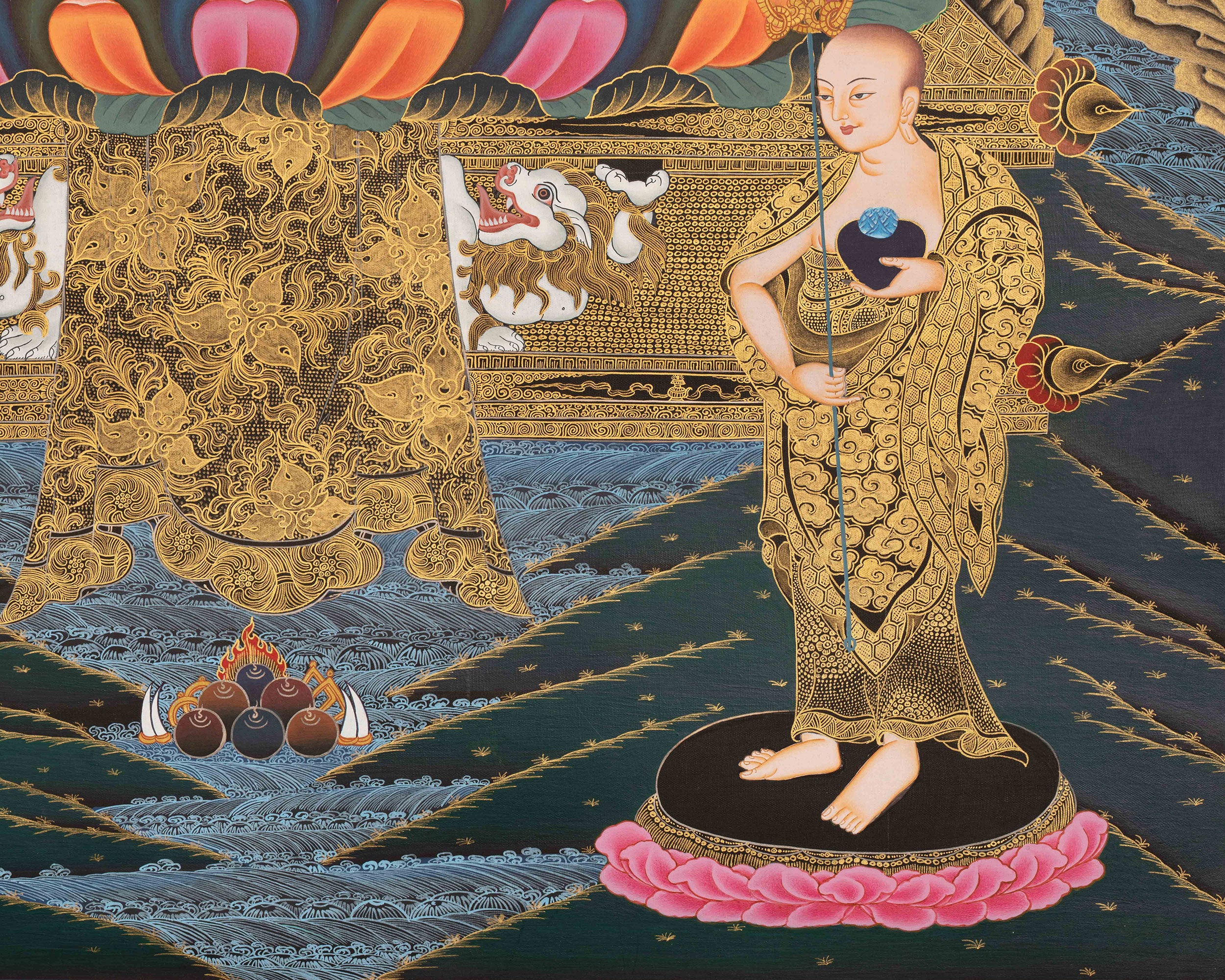 Blue Medicine Buddha Artwork | Spiritual Symbol of Healing Energy