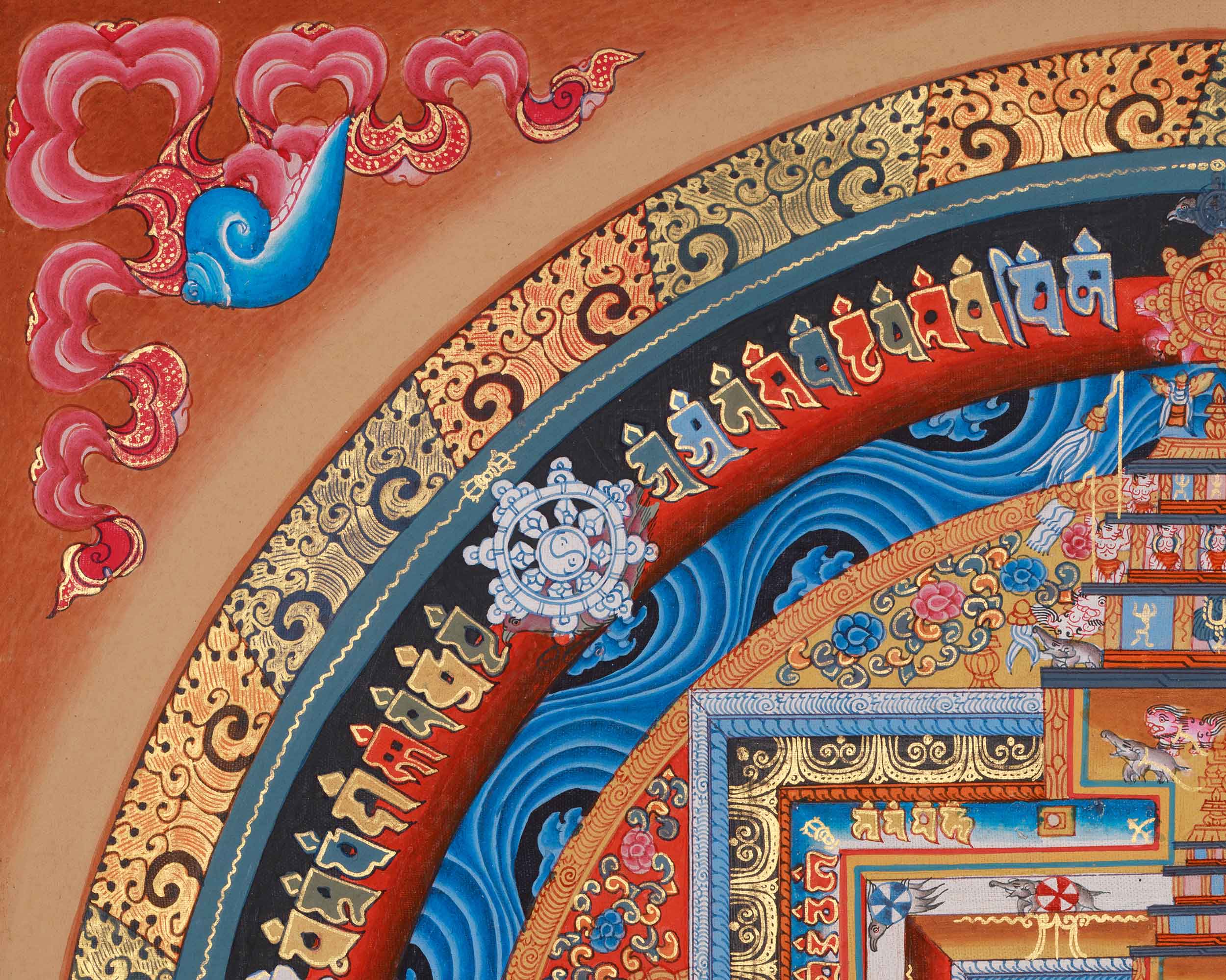 Buddhist Kalachakra Mandala Art | Sacred Symbol of Time