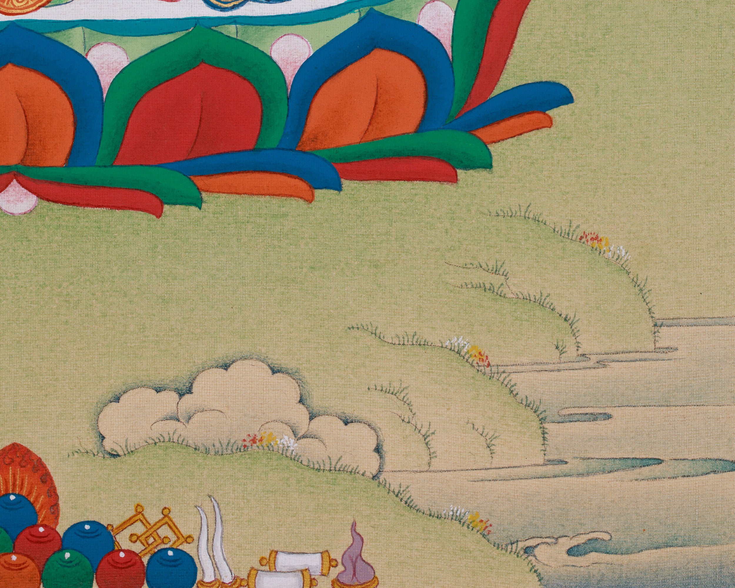 Four Armed Chenrezig, Bodhisattva of Compassion | Traditional Artwork