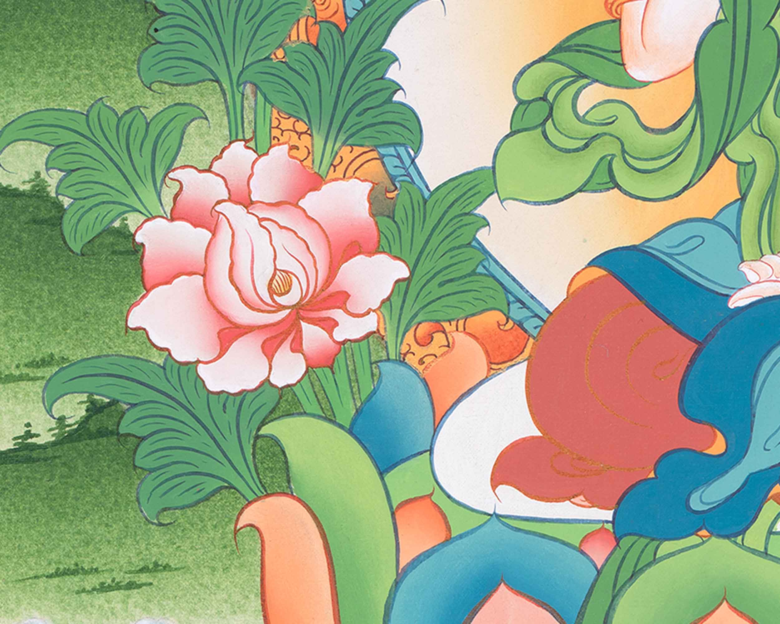 Hand Painted Dorje Sempa Thangka | Vajrasattva Artwork | Power of Spiritual Cleansing