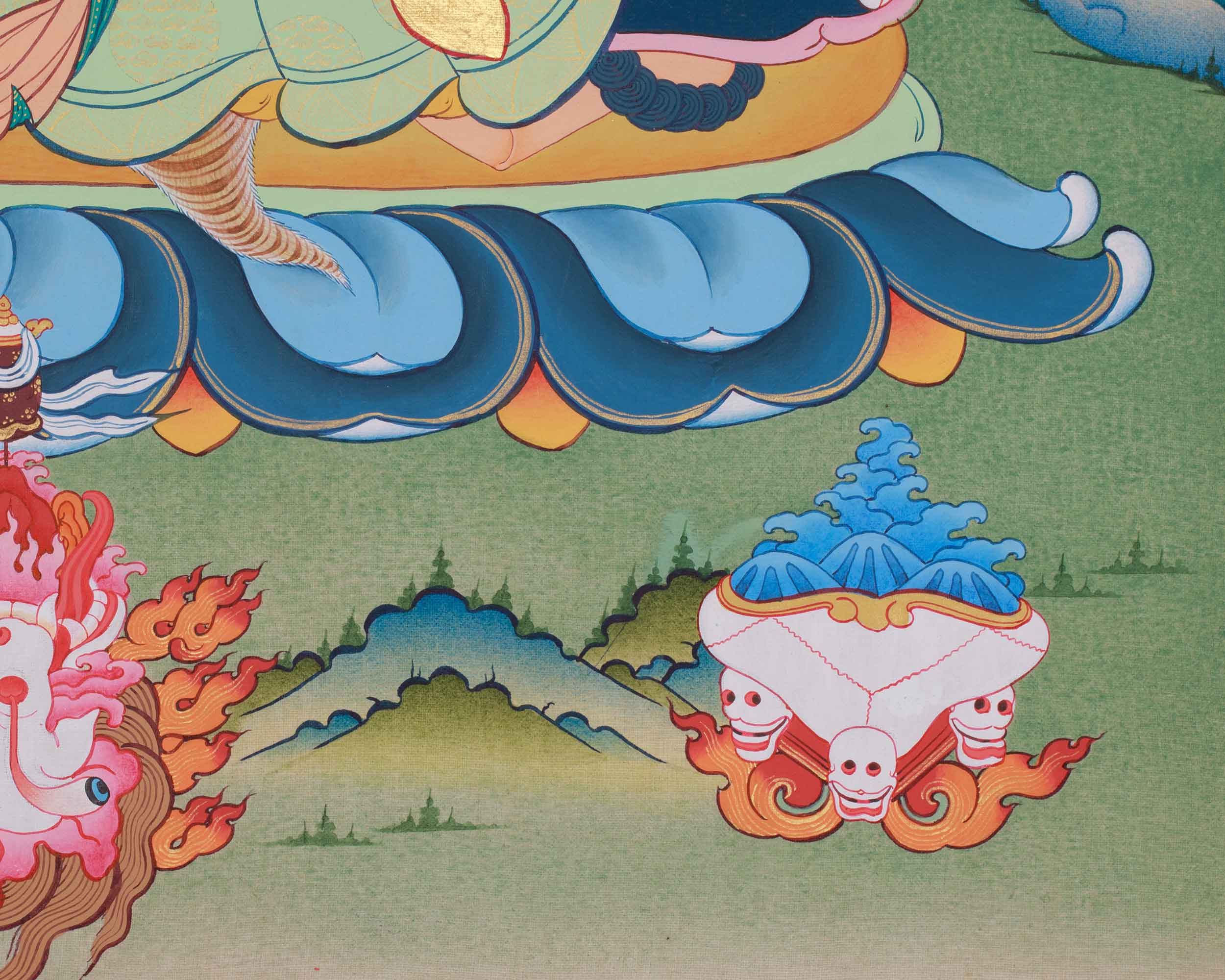Traditional Thangka of Mahakala Bernagchen | Wrathful Tibetan Protector Deity Art