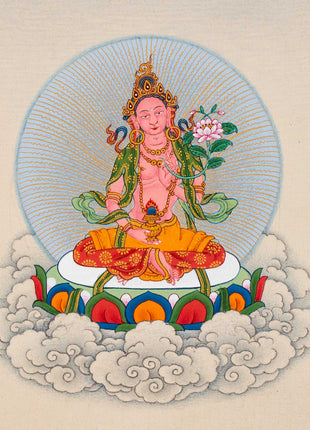 Gyalwa Gyasto Mandala | Chenresig with Vajravarahi Thangka