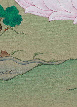 Traditional Amida Buddha Thangka | The Buddha of Boundless Light