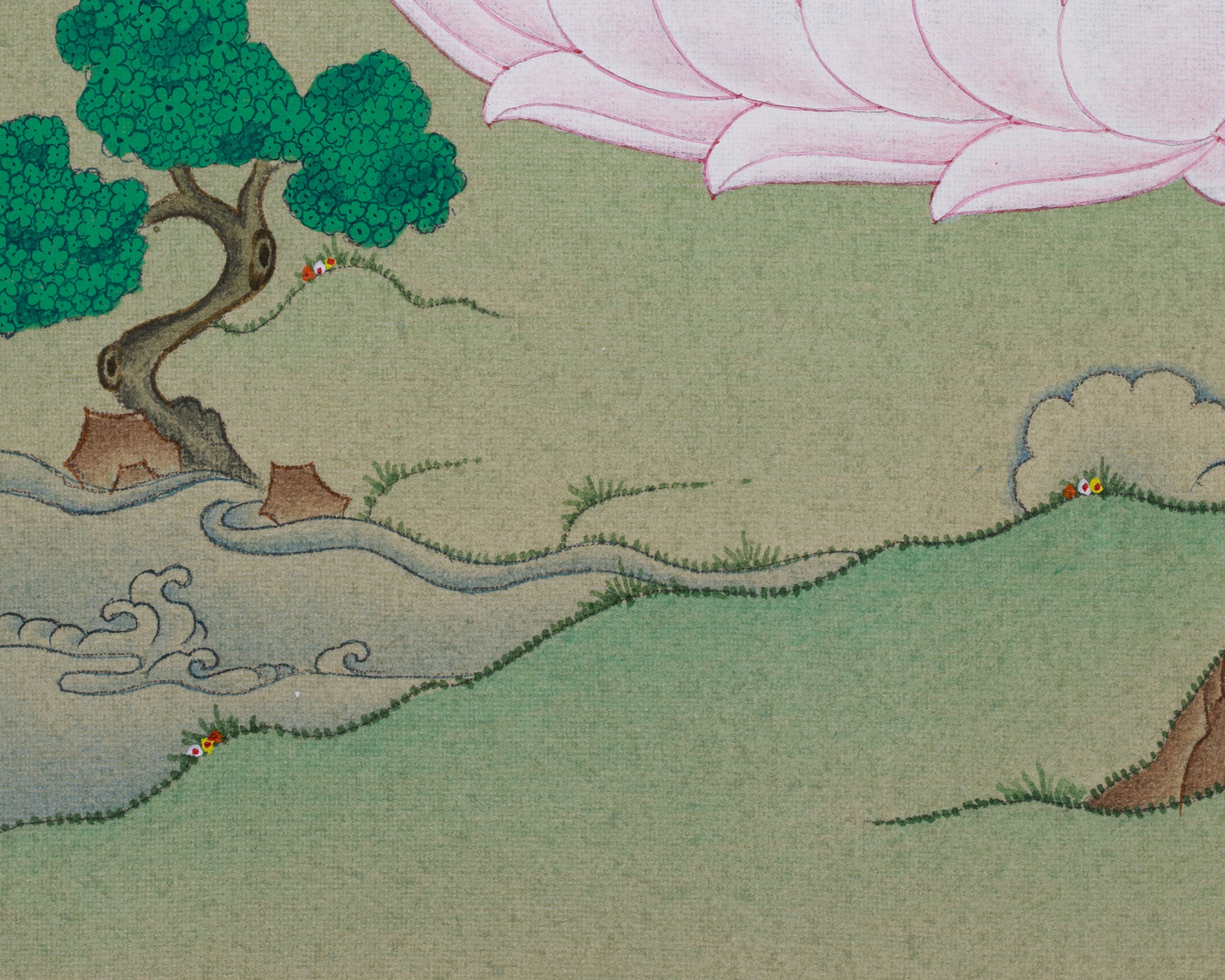 Traditional Amida Buddha Thangka | The Buddha of Boundless Light