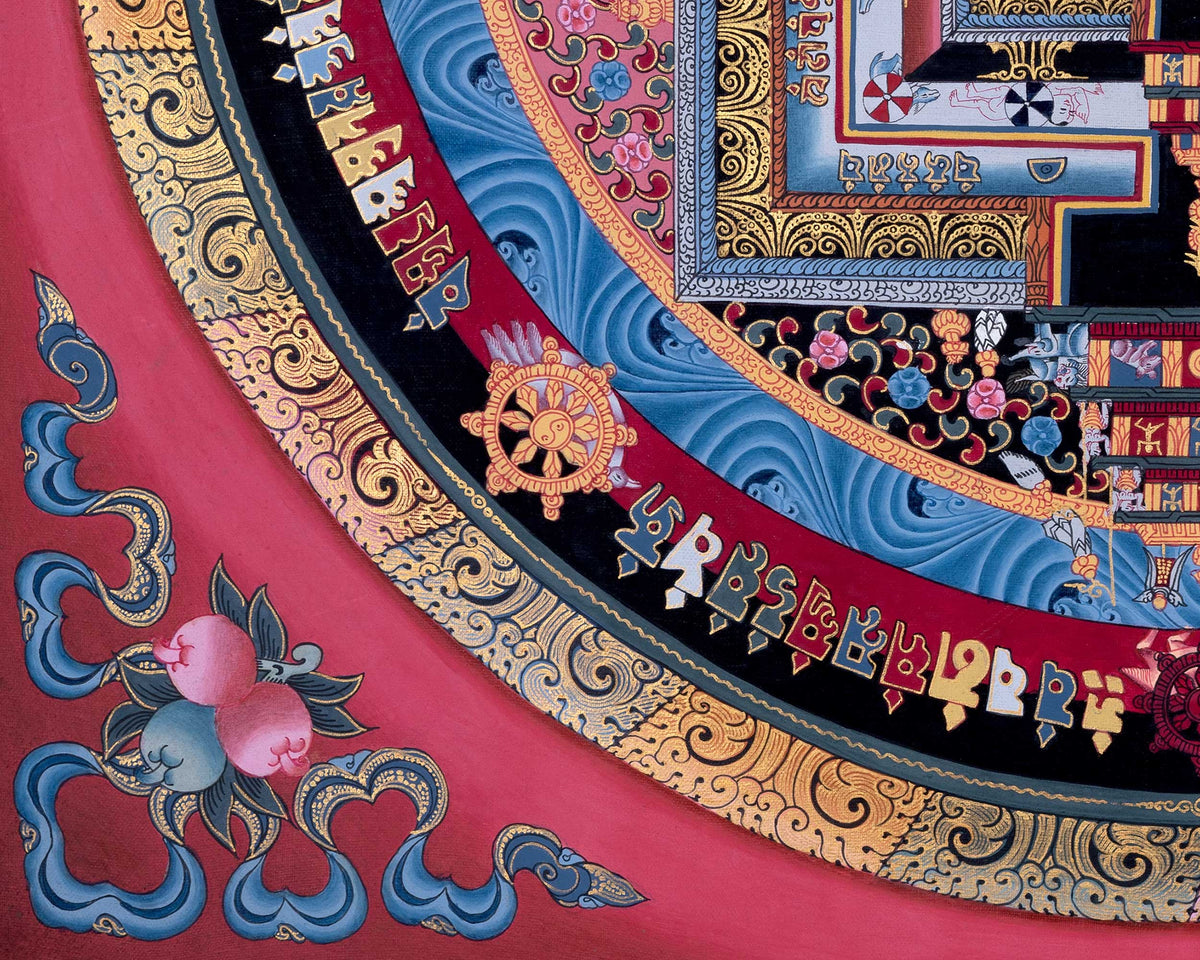 Kalachakra Mandala Thangka | Mindfulness Meditation Object | Wall Decors