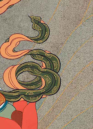 Graceful White Tara Thangka | Hand-Painted Traditional Tibetan Art | nvoking Divine Feminine Blessing