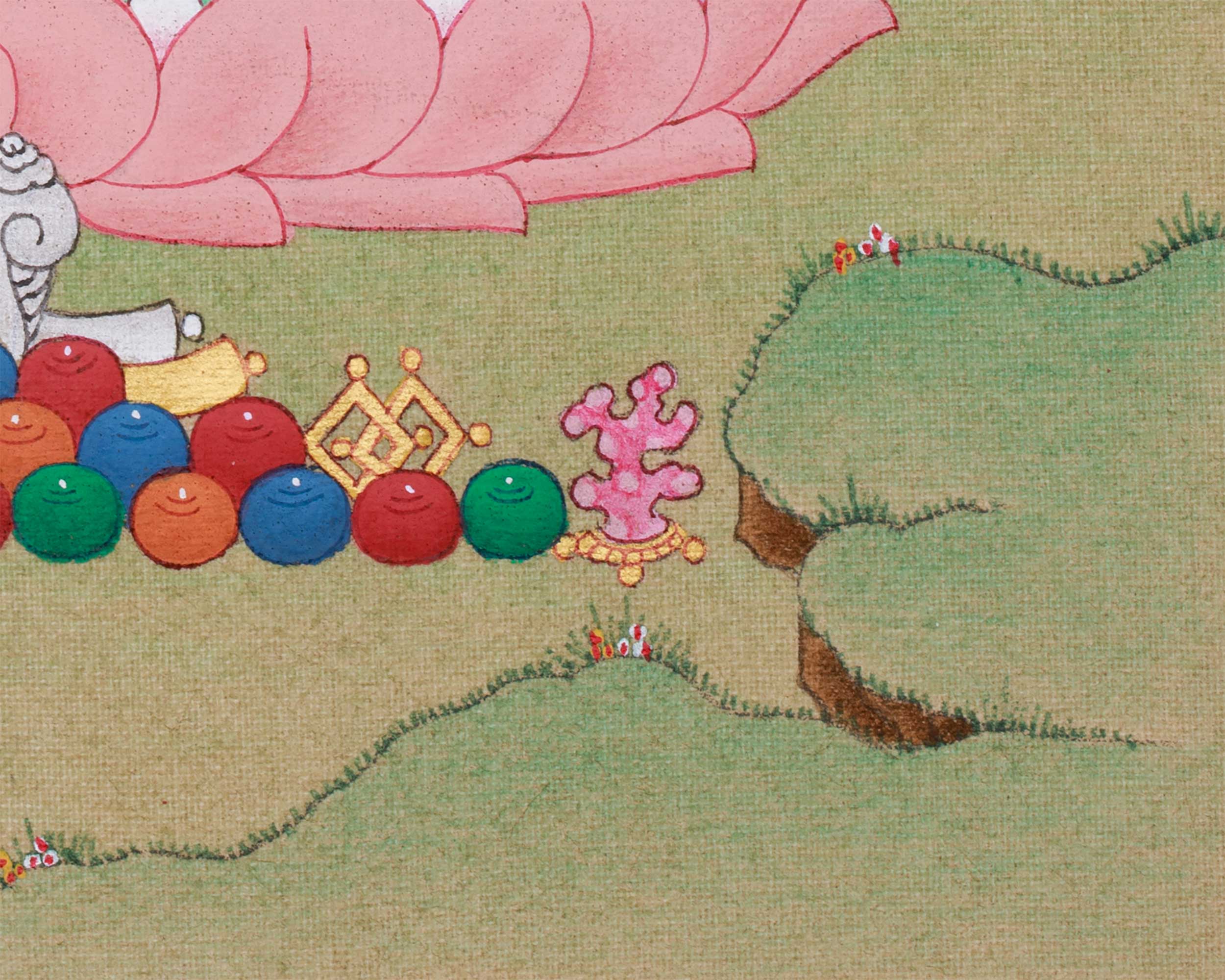 White Tara, Seven Eyes Goddess | Female Buddha of Longevity and Healing