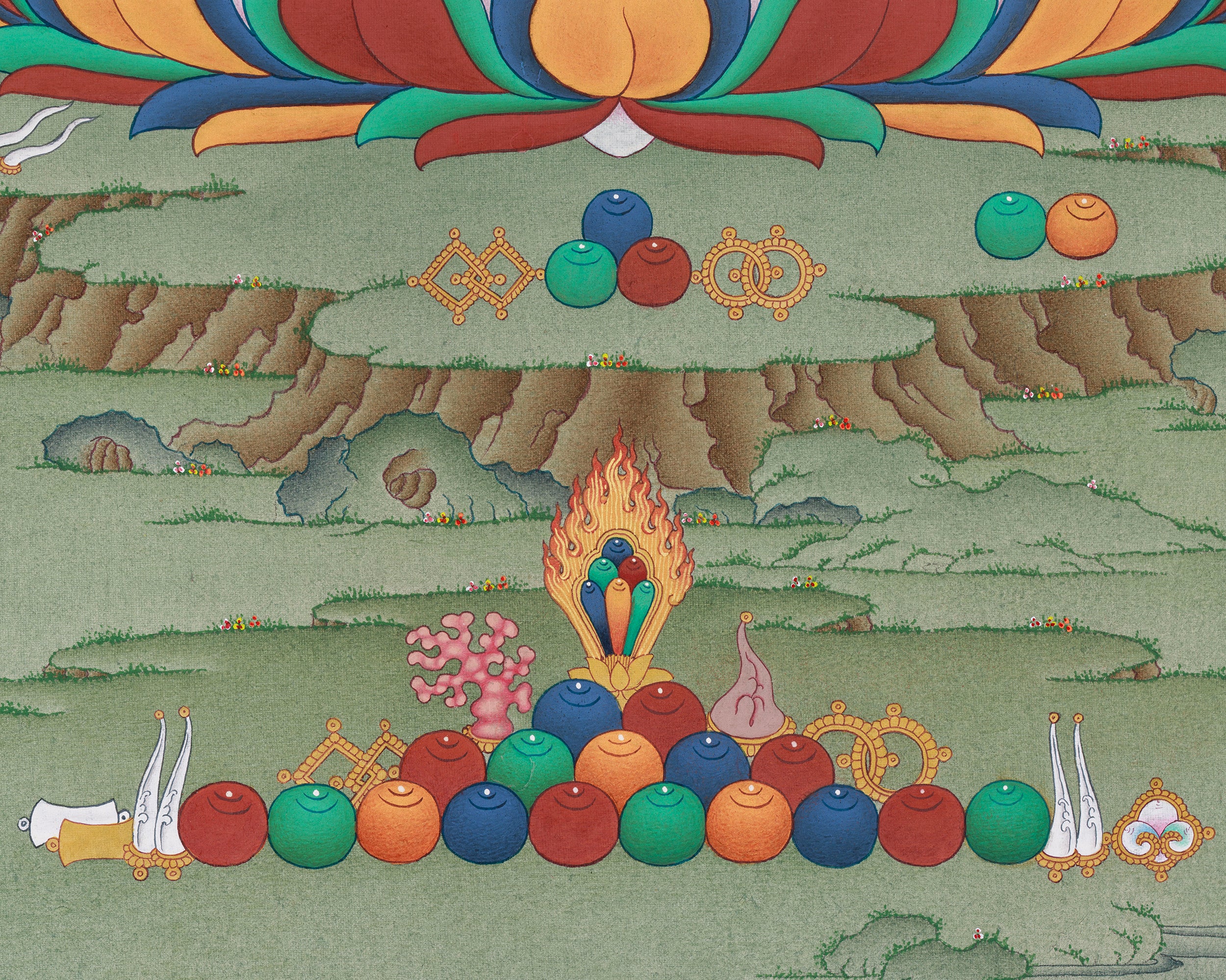 Traditional Gautam Buddha Thangka Painting |  Enlightened Buddha, Shakyamuni