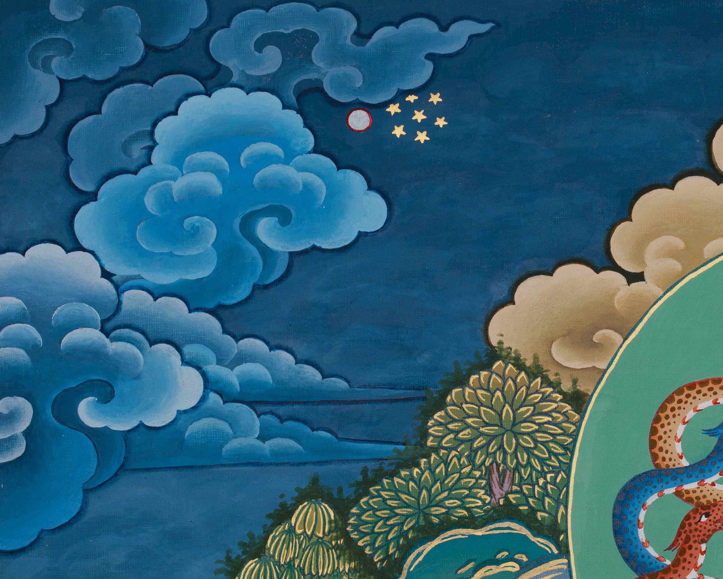 Nagarjuna Artwork | A Divine Depiction of the Buddhist Philosopher and Scholar