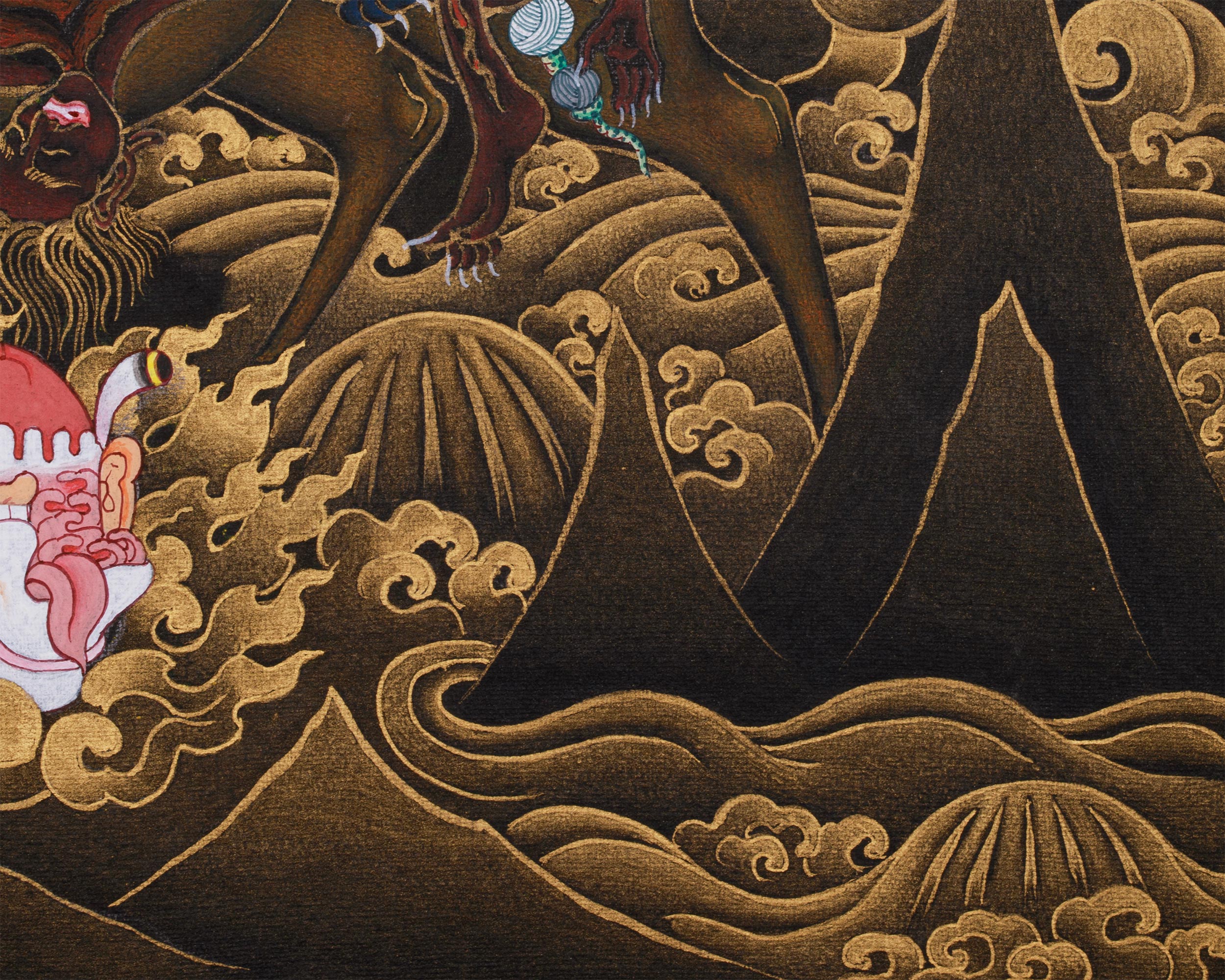 Wrathful Palden Lhamo Thangka | Tibetan Powerful Protector
