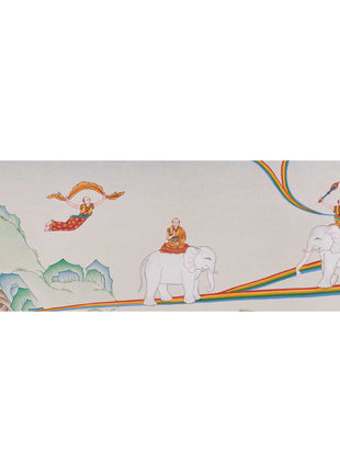 Tibetan Samatha Meditation Thangka | Nine Stages of Vipassana