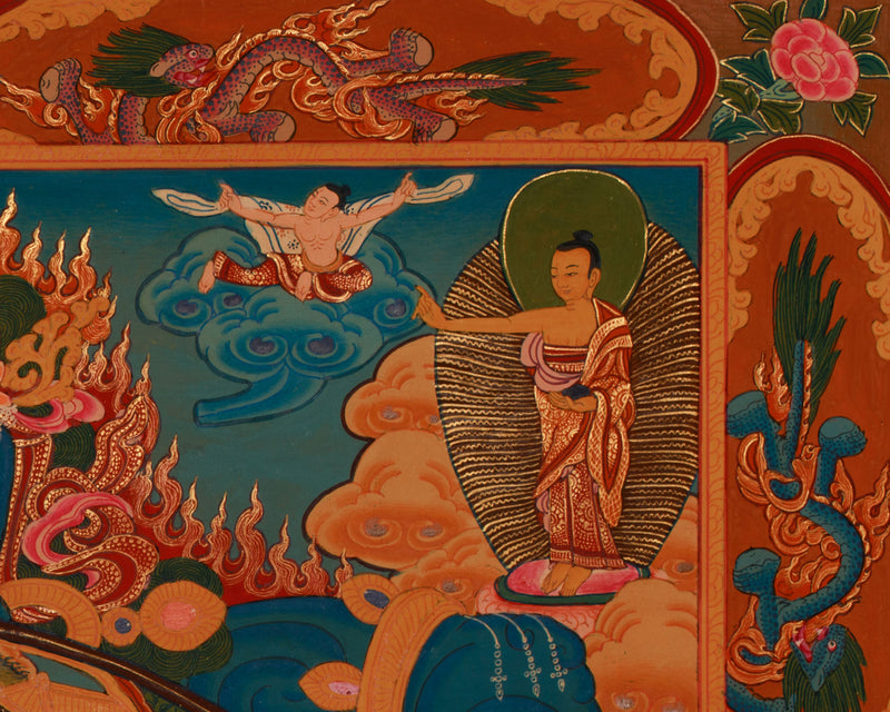 The Wheel of Life, Bhavacakra Meditation Thangka Painting