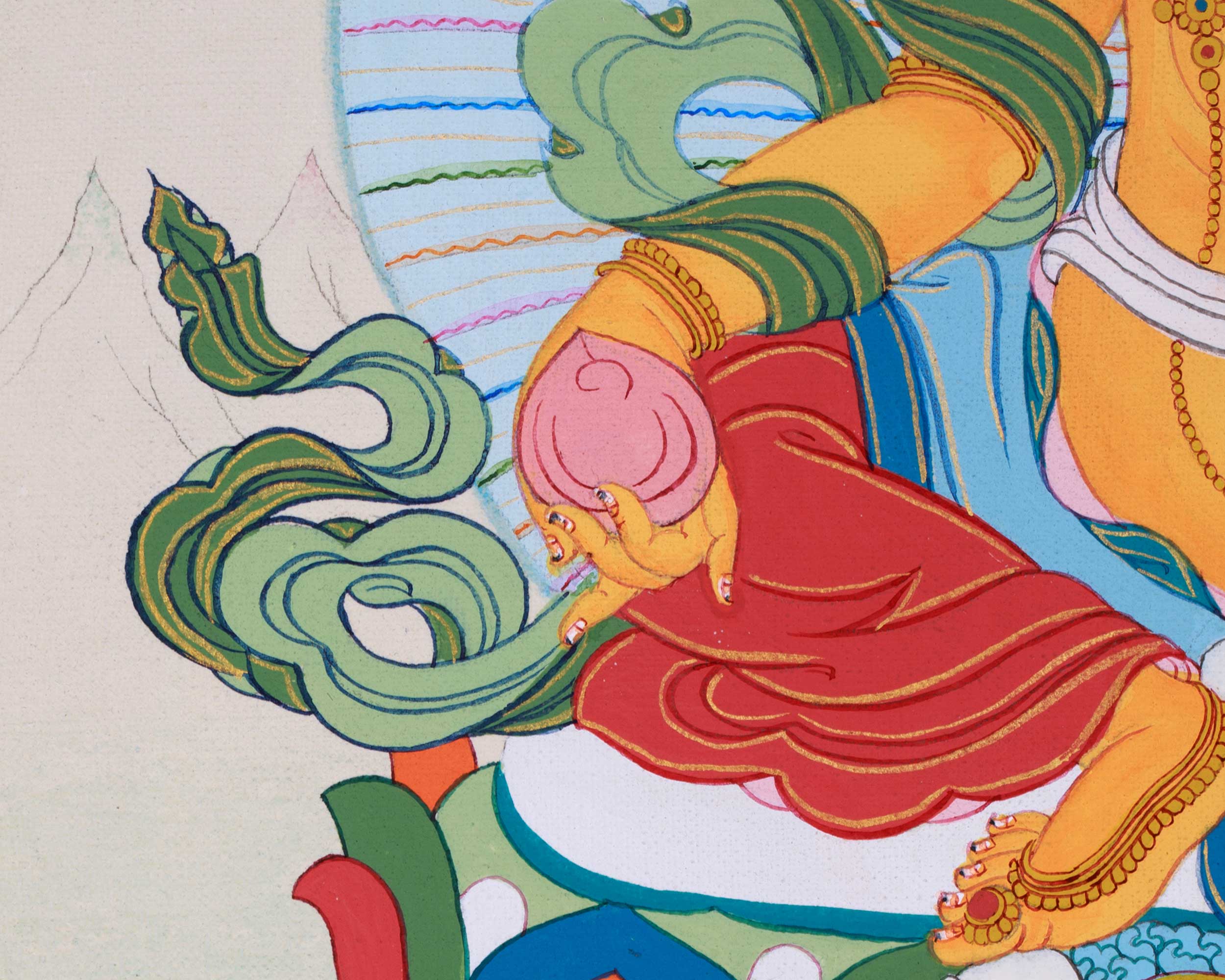 Wealth Deity Jambala Thangka