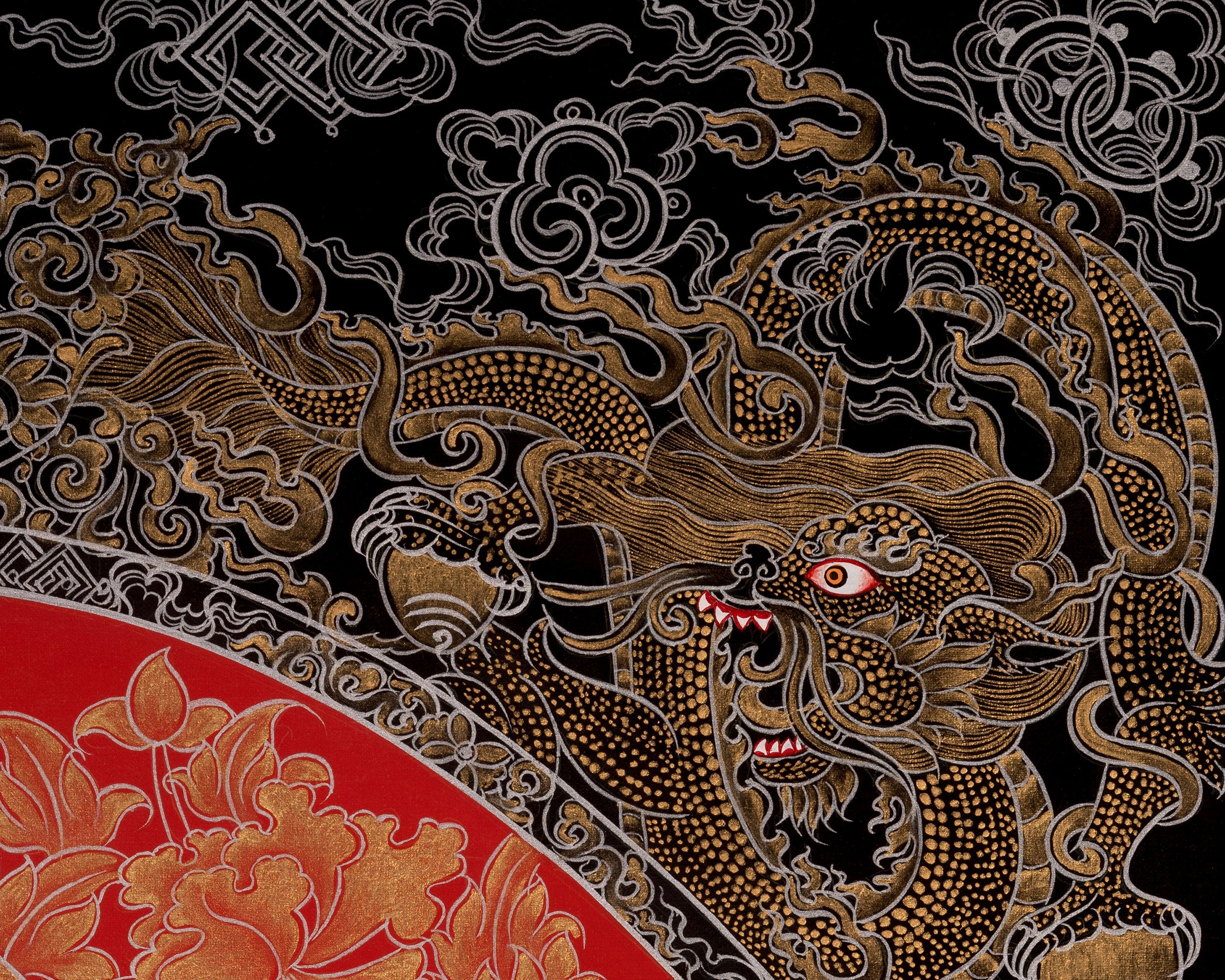 Manjushree Thangka Painting | Bodhisattva Of Wisdom | Religious Art
