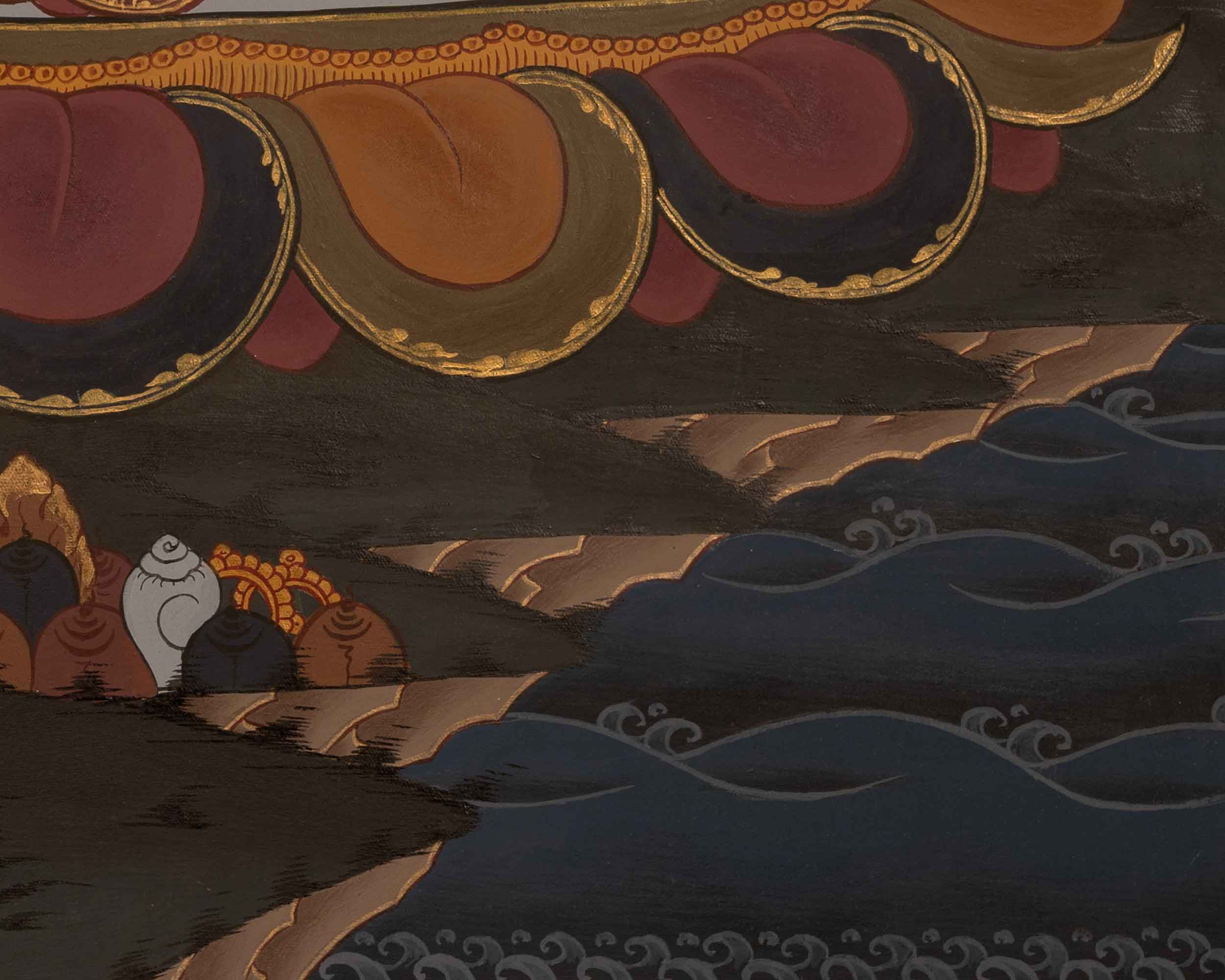 Handmade Vajrasattva Artwork | Symbolizing the Indestructible Power and Wisdom