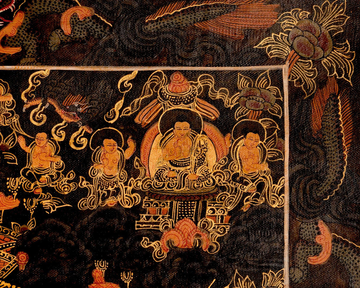 Buddha Mandala Art | Traditional Tibetan Thangka | Wall Decors