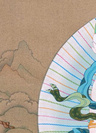 Yabyum Vajrasattva Thangka for Practice