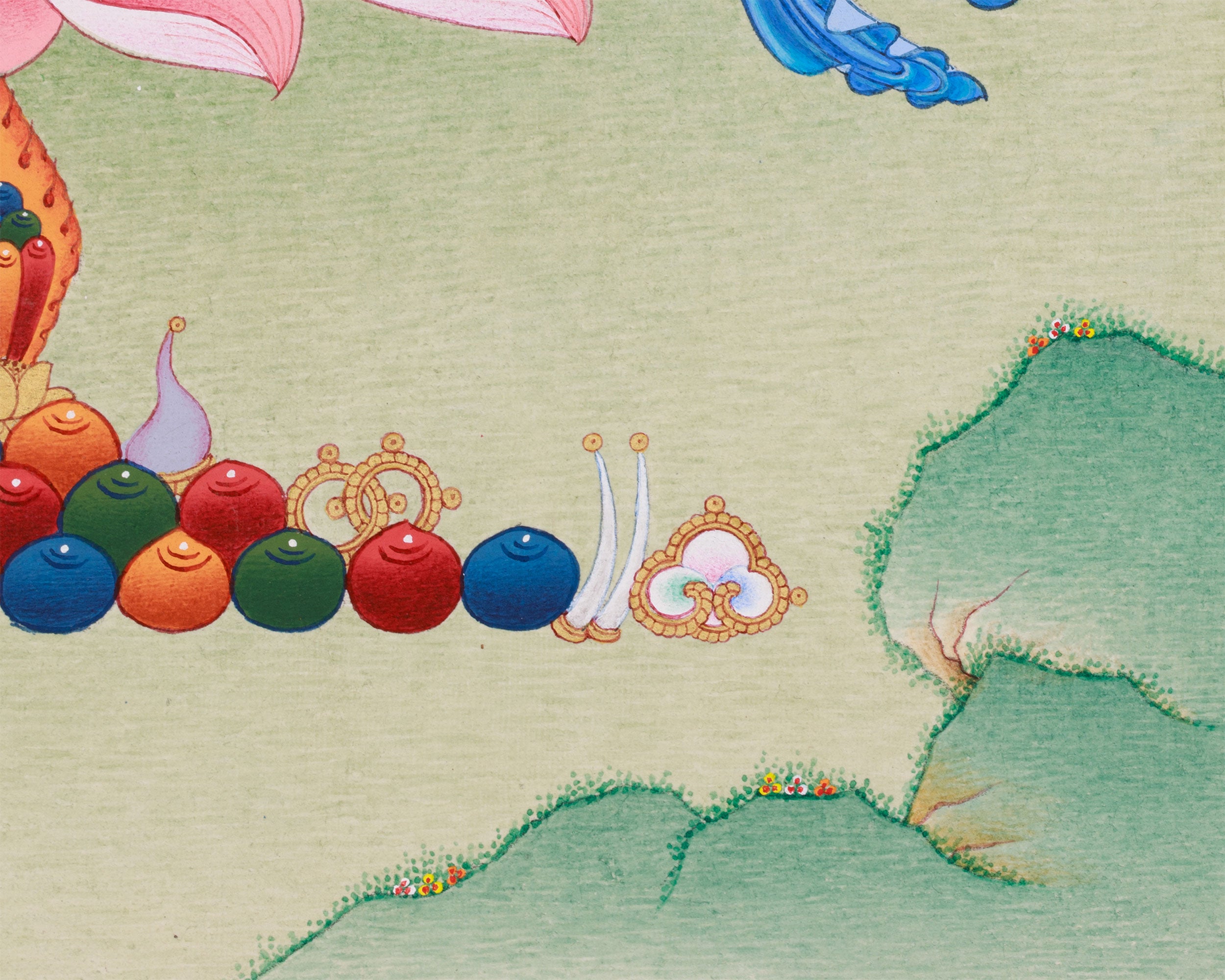 3D Stone Rinpoche Consort, Mandarva Thangka | Tibetan Wisdom Dakini