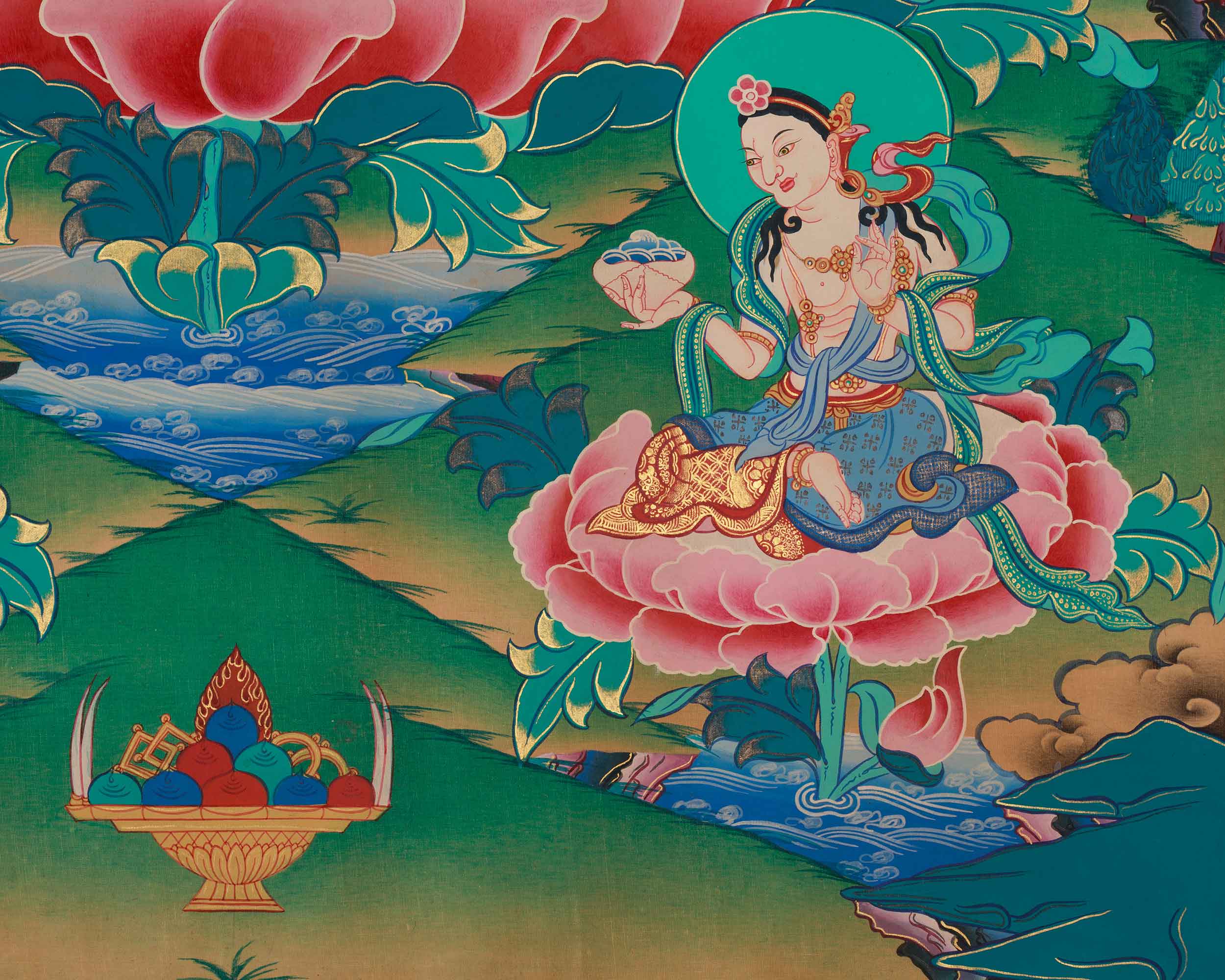 Spiritual Thangka Of Guru Rinpoche | Guru Padmasambhava