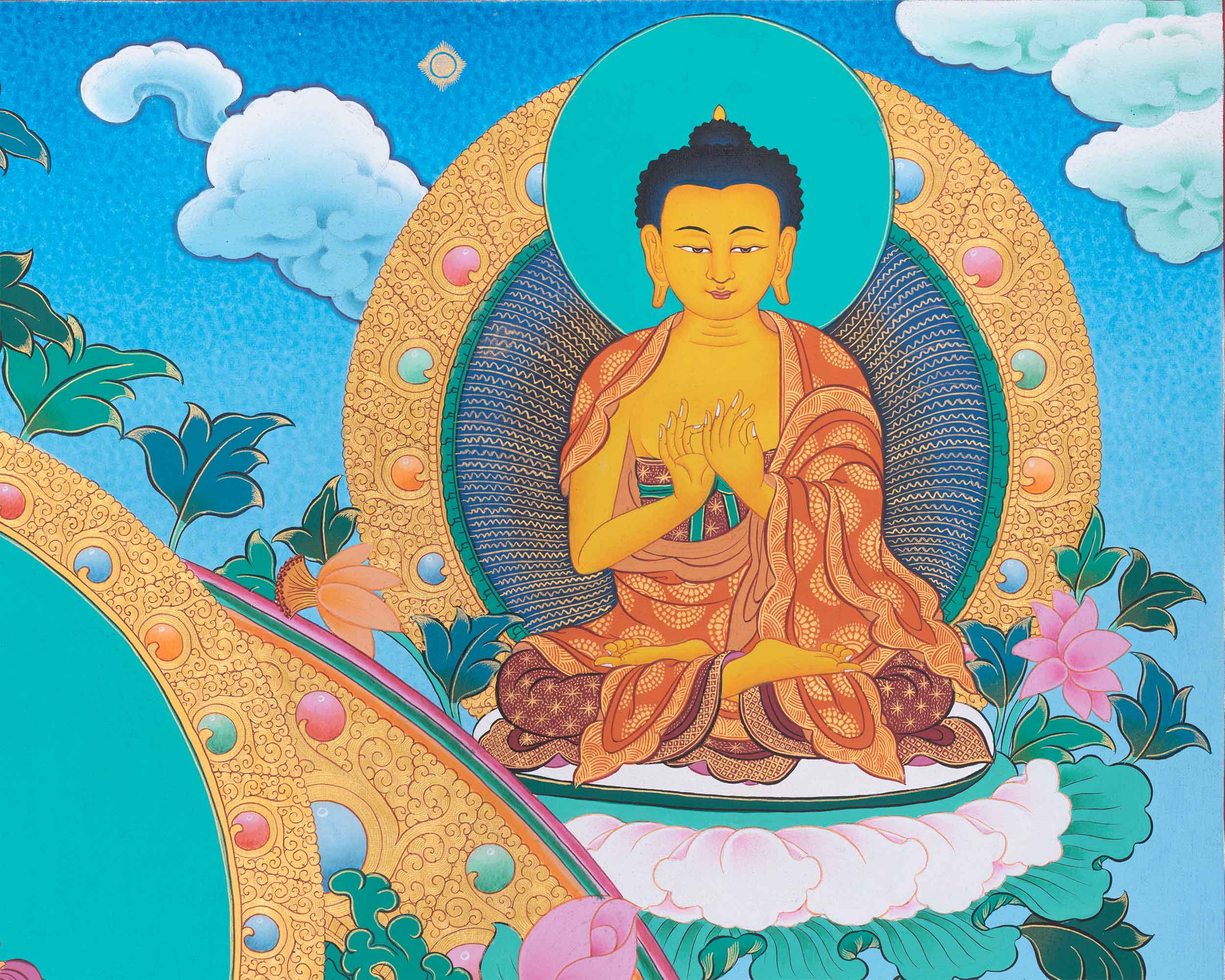 White Tara Thangka Print | Embrace The Blessing of Compassion | Buddhis Art