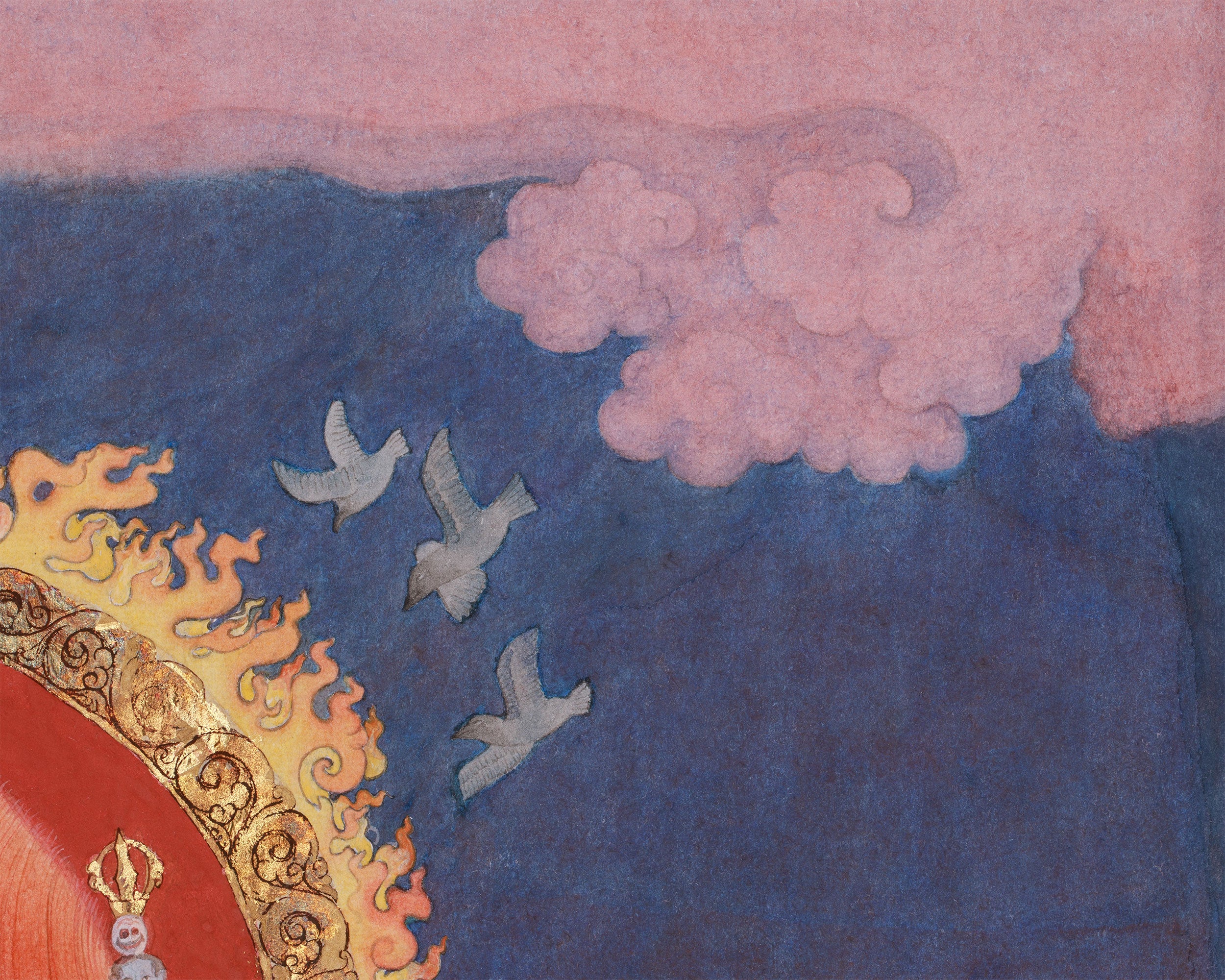 Chaturbhuja Mahakala Canvas Print | Wrathful Protector Deity