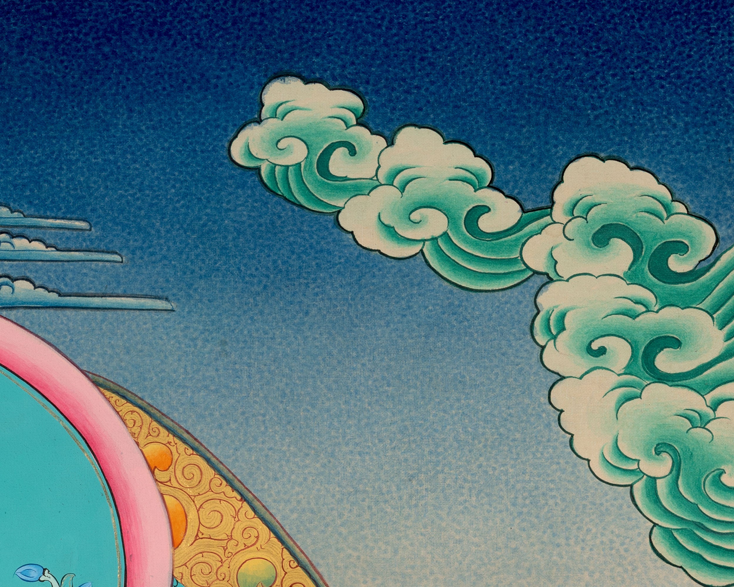 White Tara Thangka Painting | Religious Buddhist Art | Wall Decors
