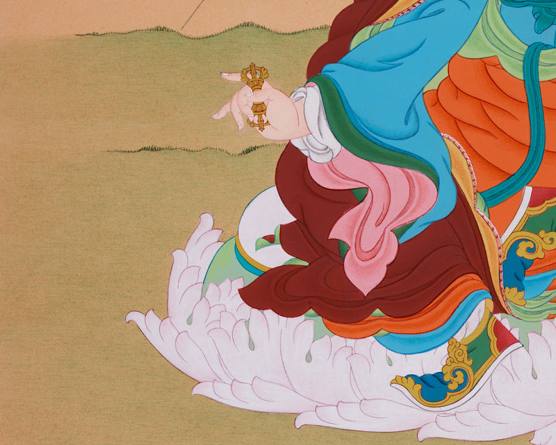 Karma Gadri Thangka of Guru Rinpoche