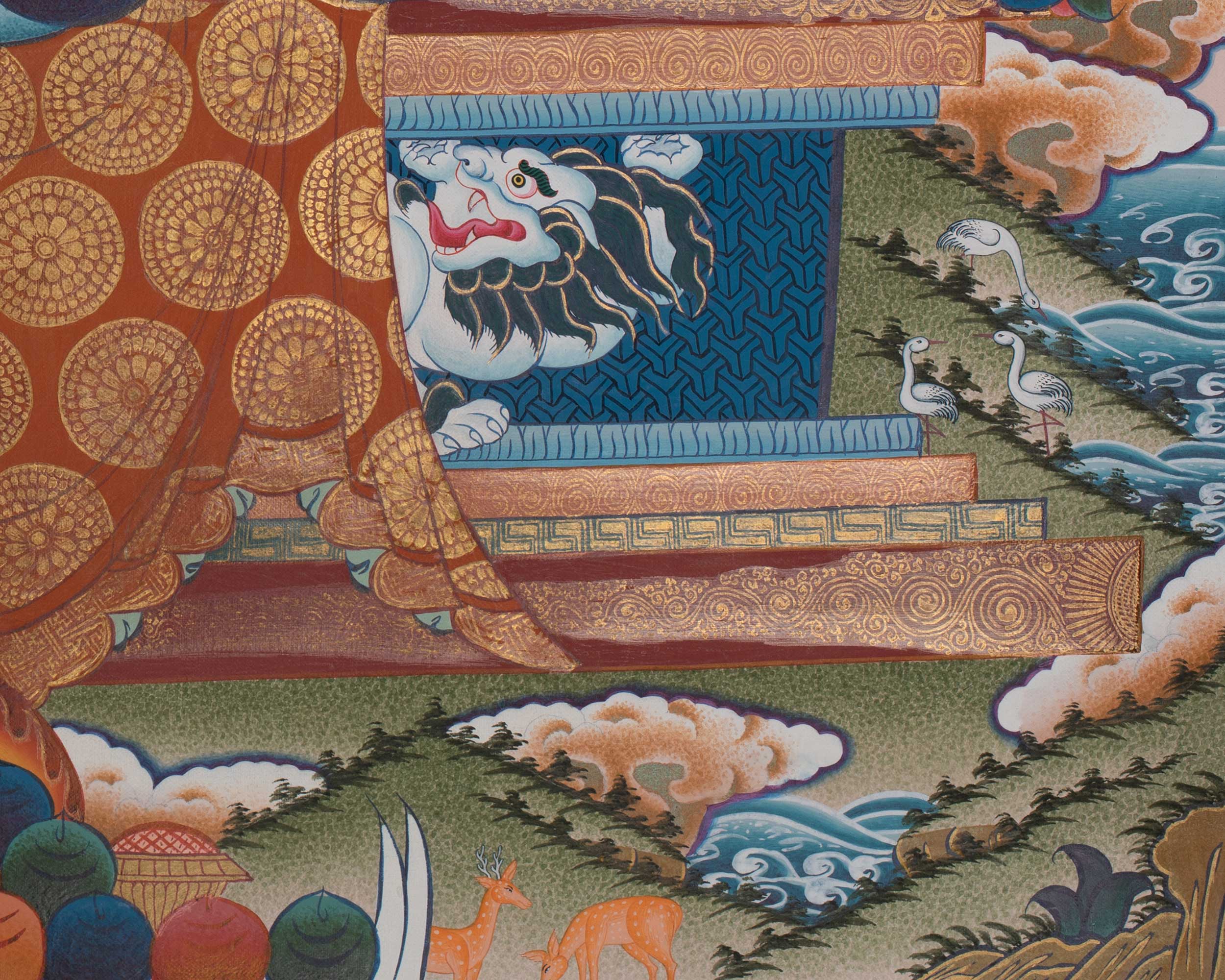 Hand-Painted Samantabhadra Thangka | Spiritual Wall Hanging
