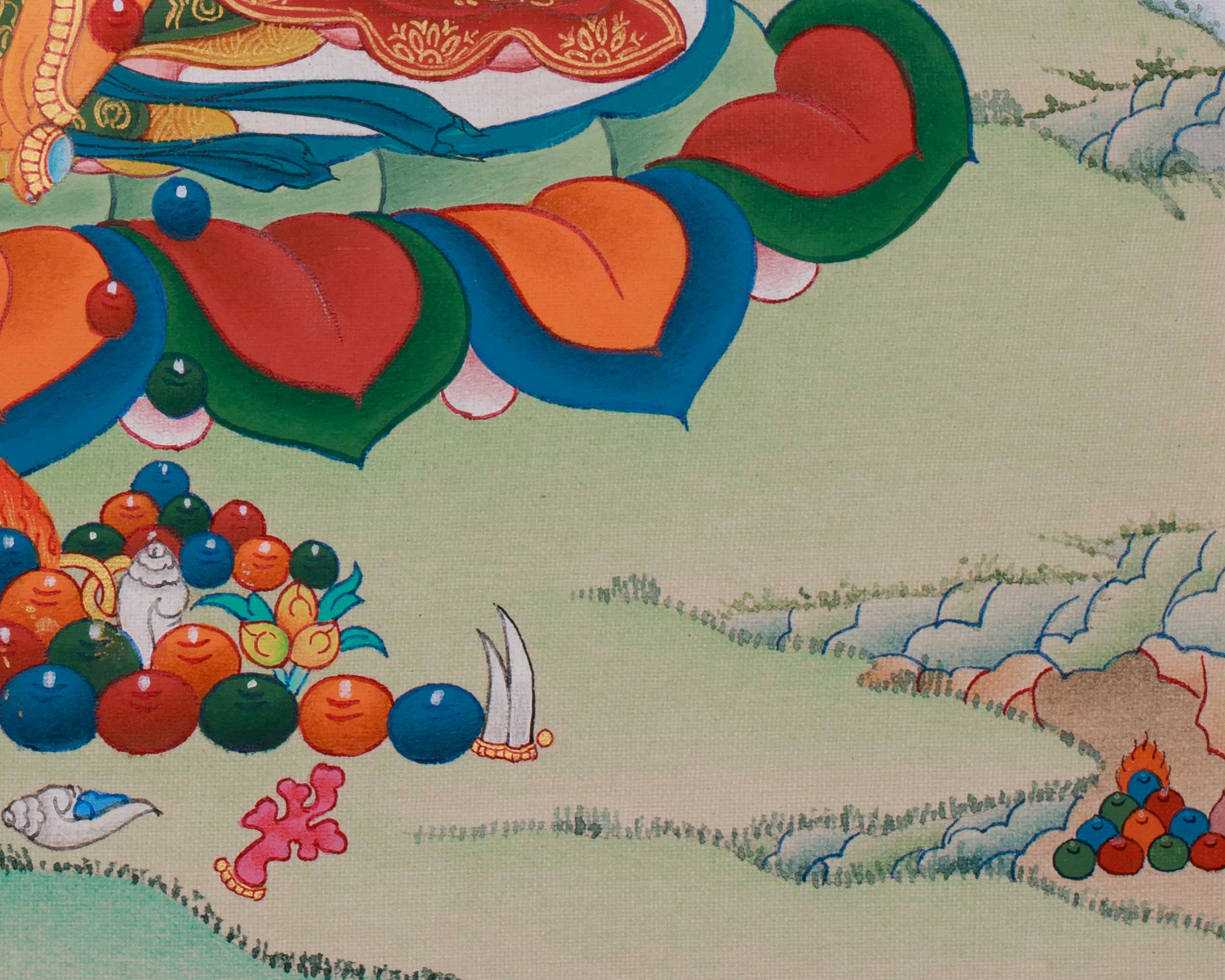 Traditional Yellow Dzambhala | The Wealth Buddha of Protection and Generosity