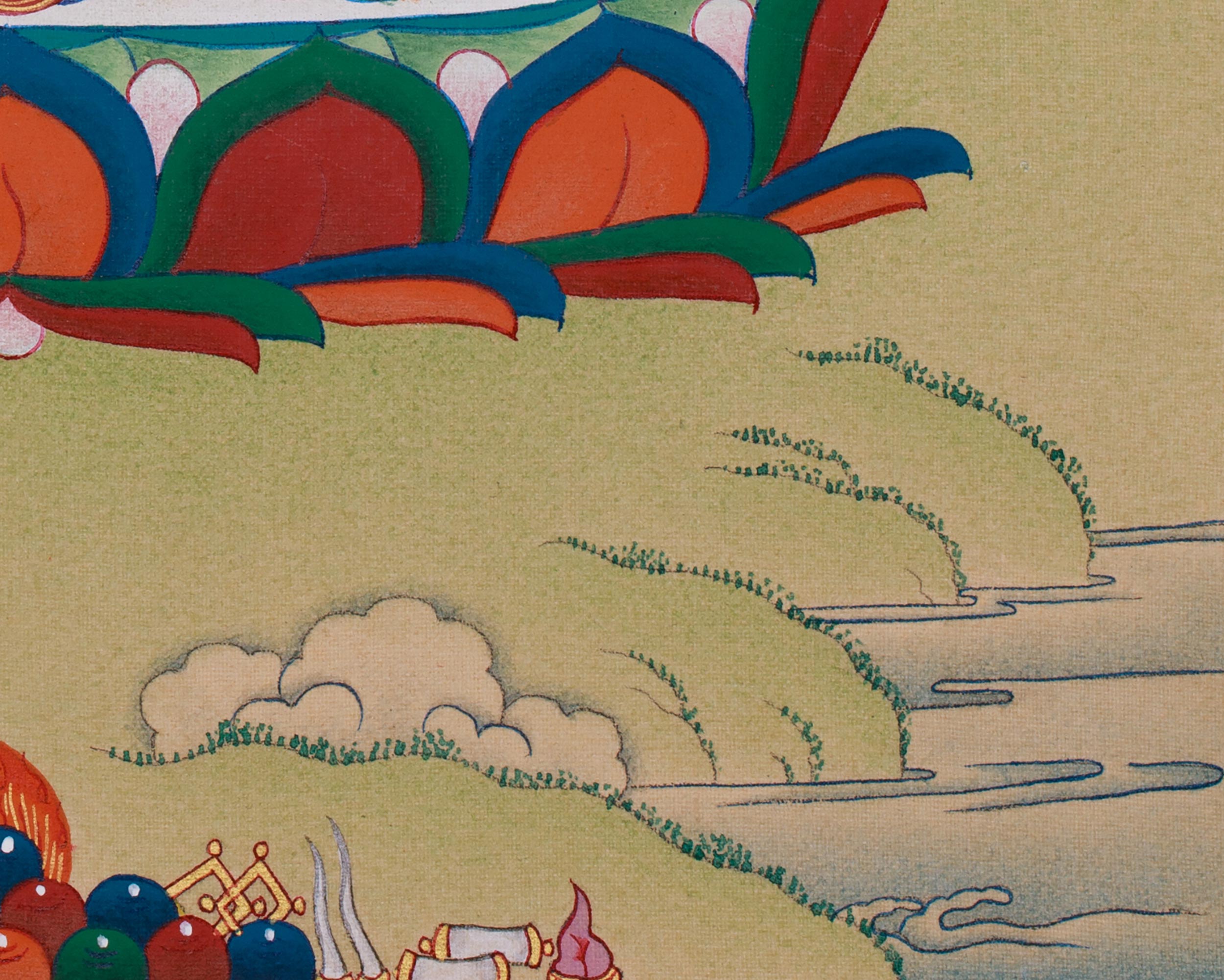 Four-Armed Avalokiteshvara, Compassion Buddha | Tibetan Bodhisattva of Mercy