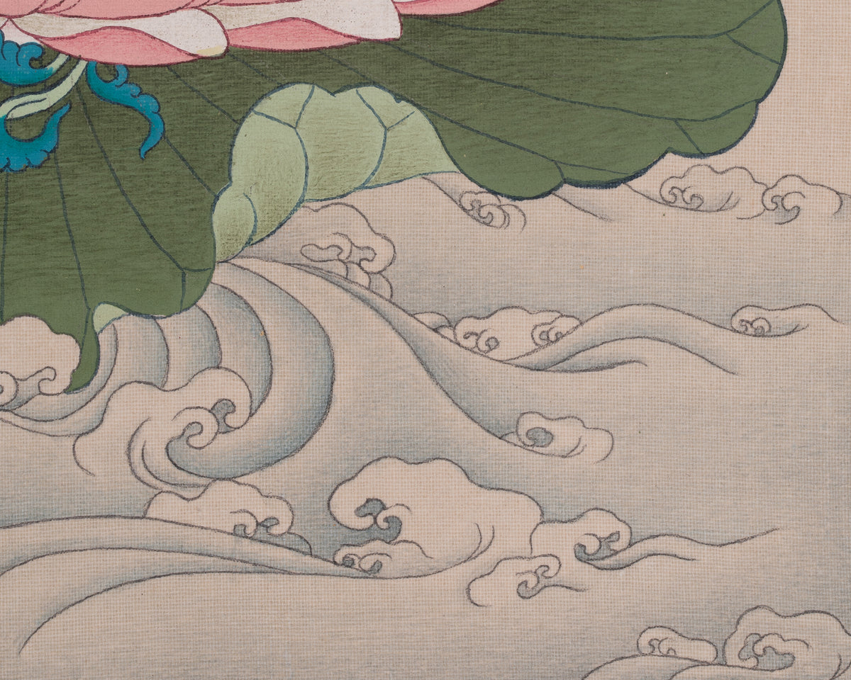 Red Tara Traditional Thangka | Represents Magnetization And Fierce Compassion