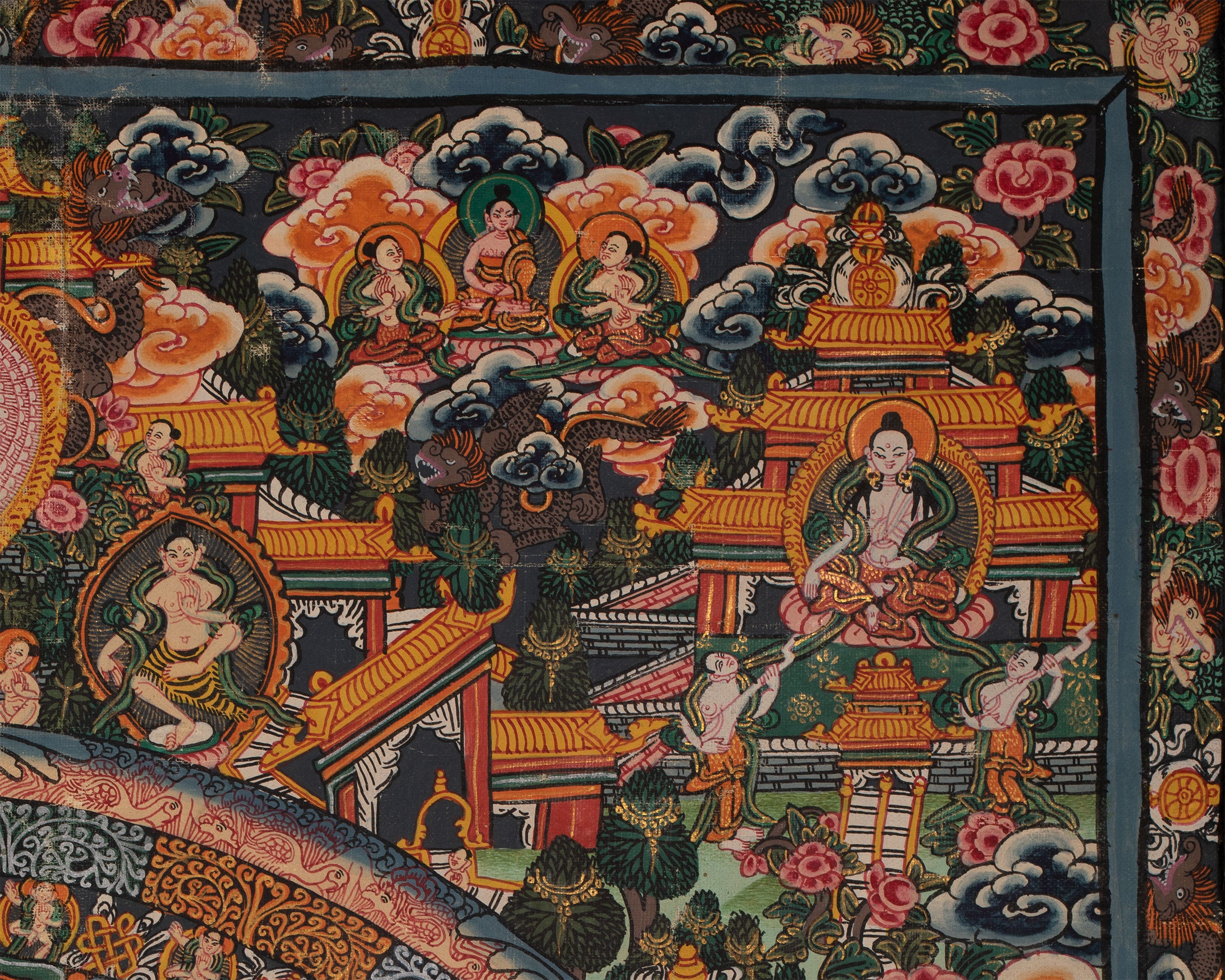 Vintage Shakyamuni Buddha Thangka | Hand-painted Thangka
