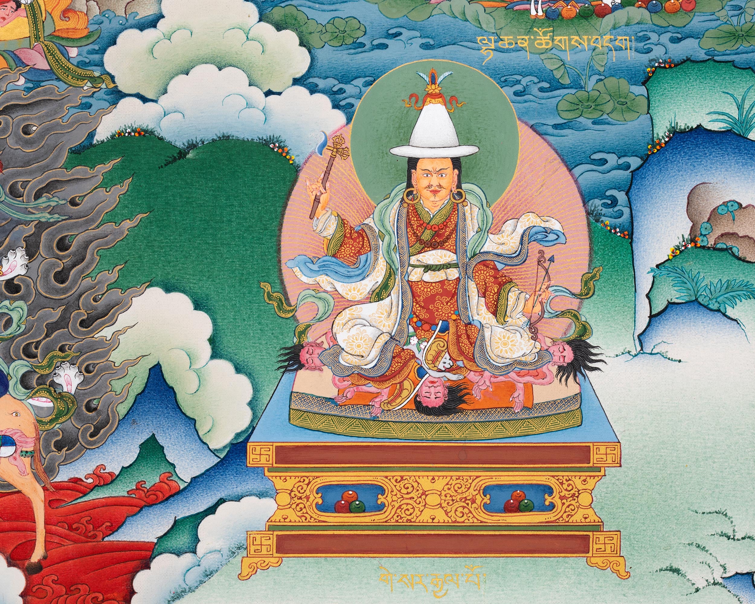 Wangdu Thangka Print | High-Quality Spiritual Artwork of Tantric Power and Blessings