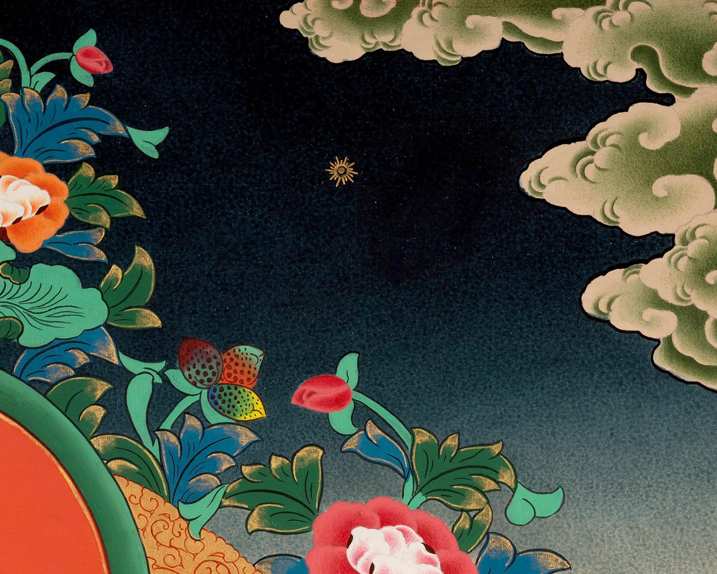 Avalokitesvara Chenrezig Thangka | Tibetan Bodhisattva of Compassion