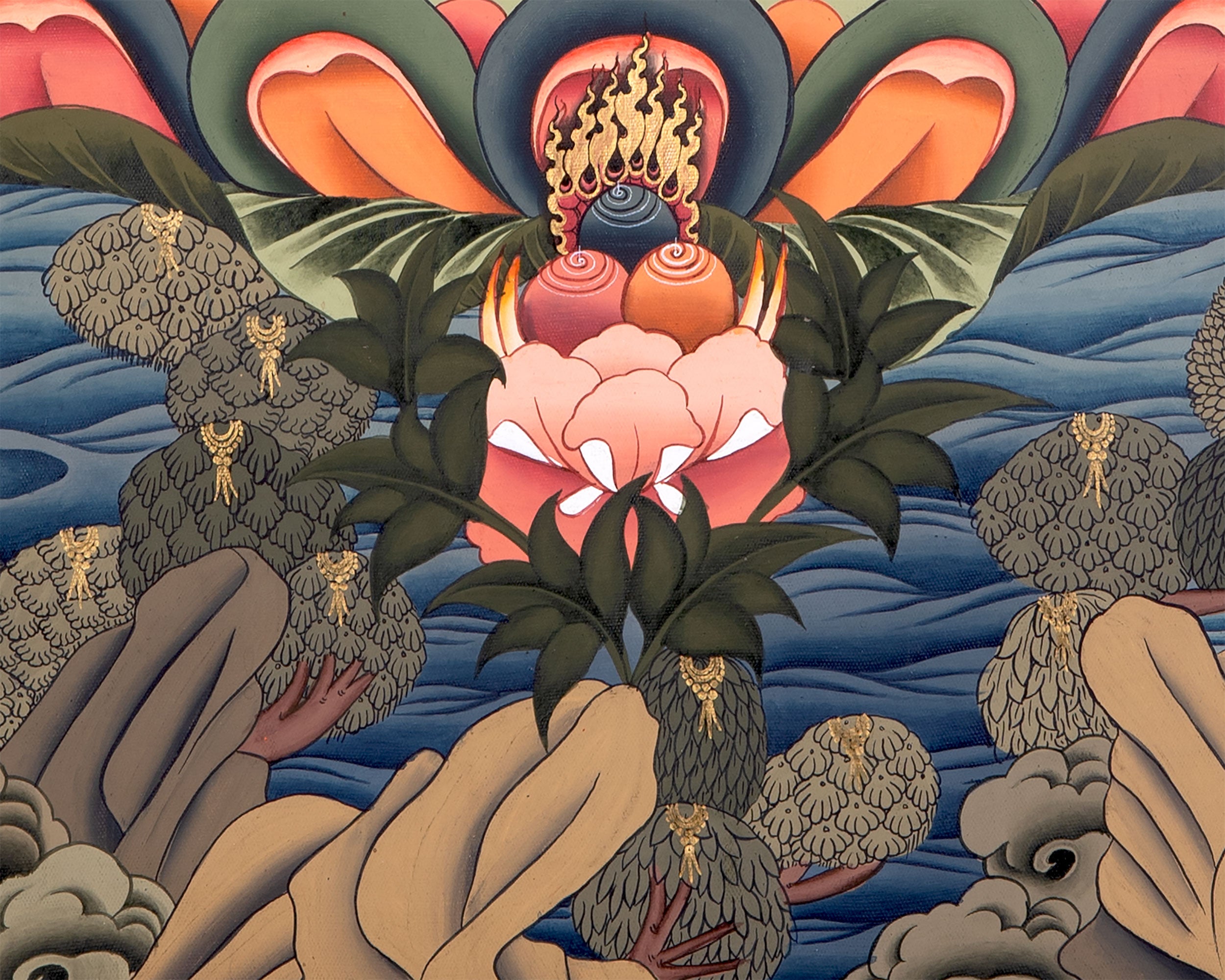 Tara Brocade Mounted Thangka  | Spiritual Gift for Buddhists