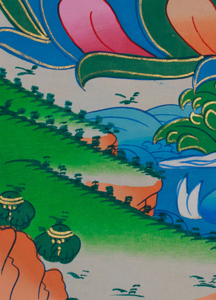 Longevity Buddha, Amitayus | Thangka for Healing and Long Life