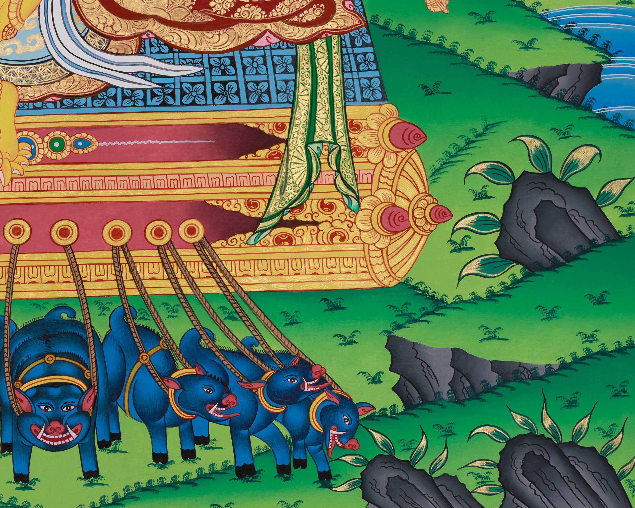 Traditional Thangka of Marichi | Embodiment of Wisdom