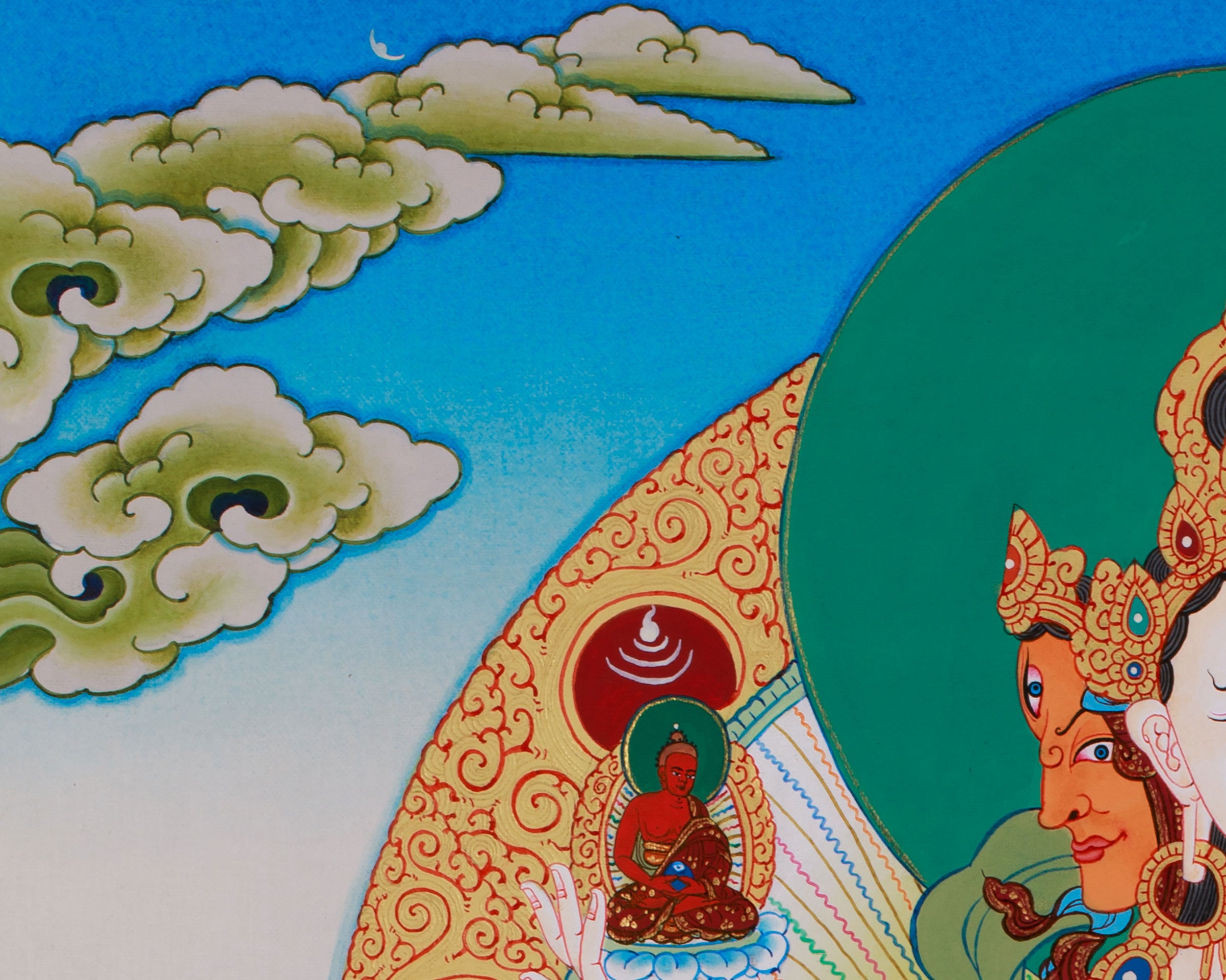 Ushnisha Vijaya, Namgyalma Thangka | Longevity & Purification Art