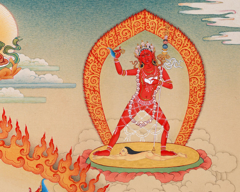 Chakrasamvara and Vajravarahi Yab Yum Thangka | Dakinis, Akshobhya, Sakya Mahakala Spiritual Artwork