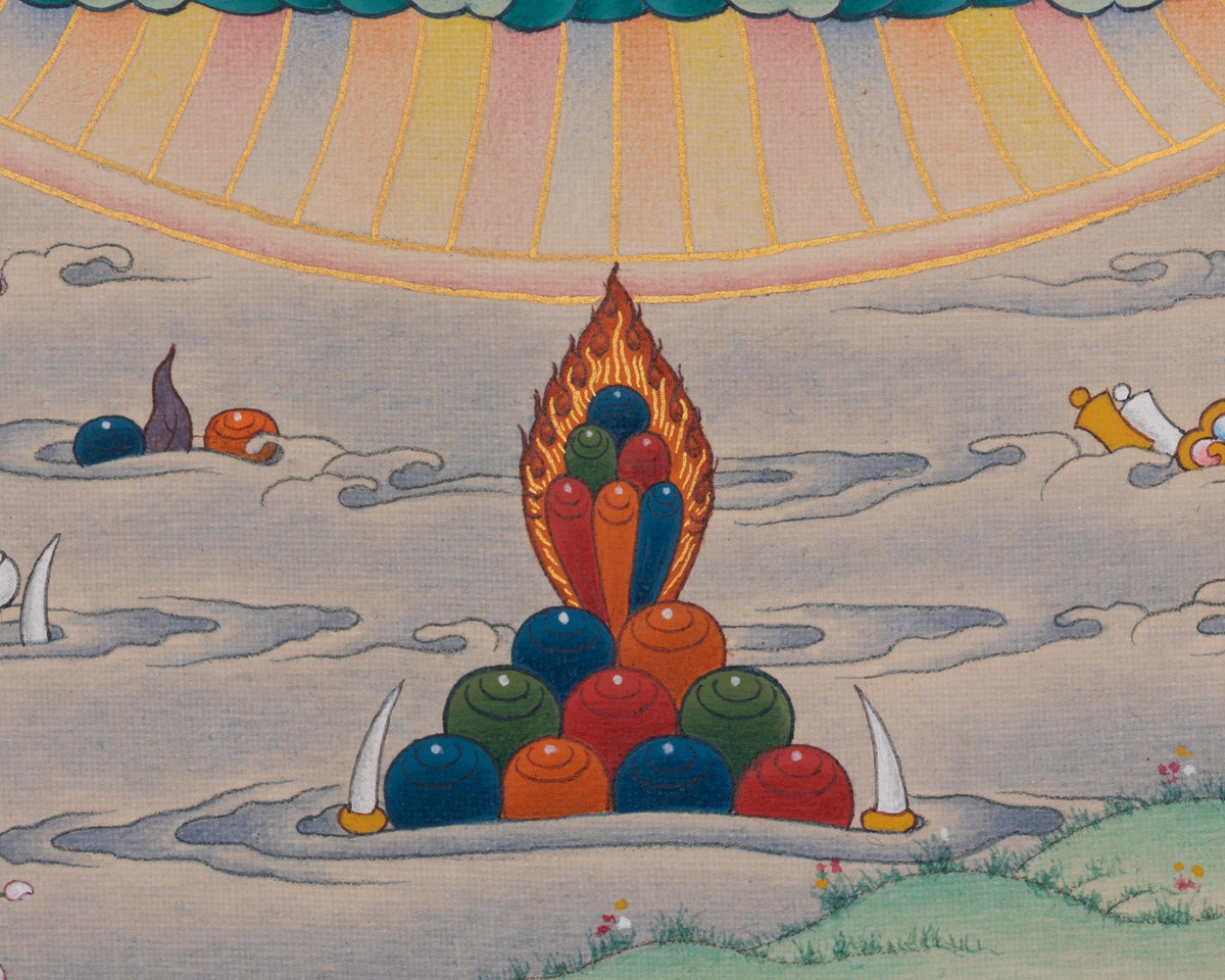 Samantabhadra Buddhist Thangka | Represents Primordial Wisdom and Reality