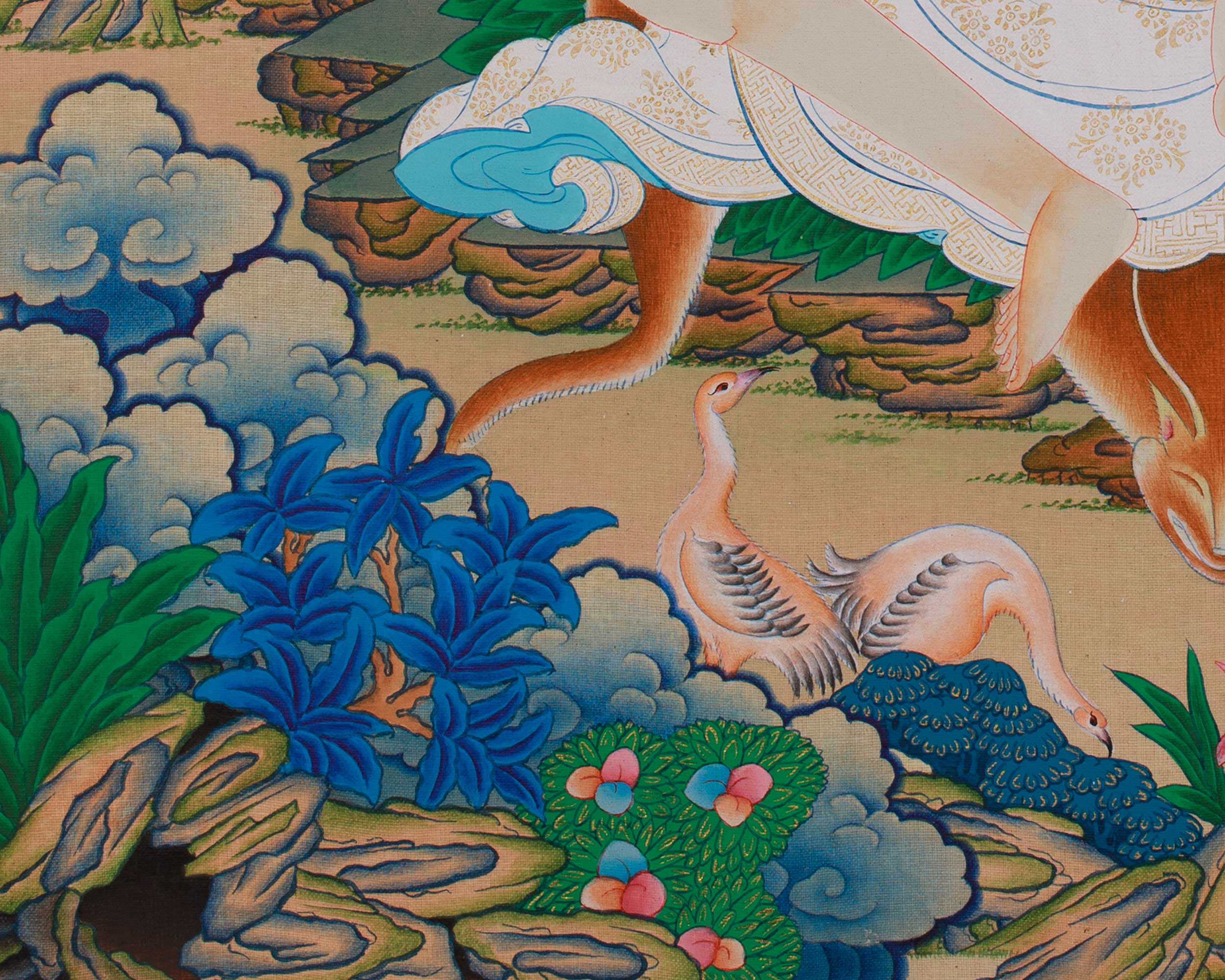 Himalayan Thangka of Milarepa | Spiritual Teacher Milarepa