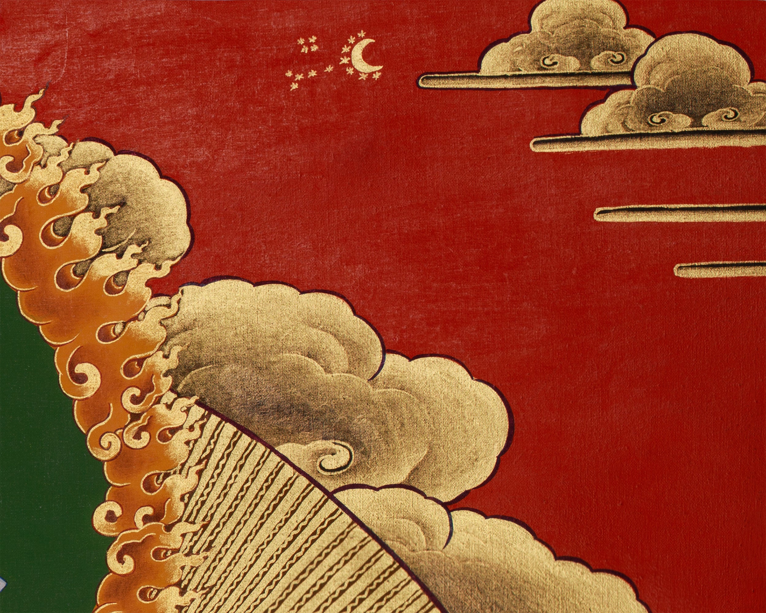 Vaishravana Painting | Guardian King of Wealth and the North